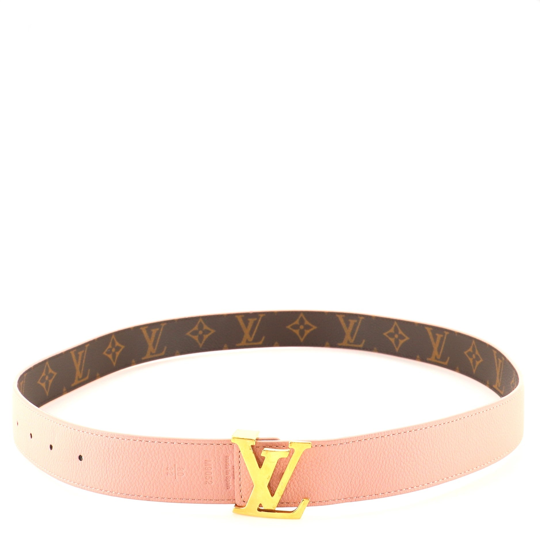 LV Initiales Reversible Belt Monogram Canvas and Leather Wide 80