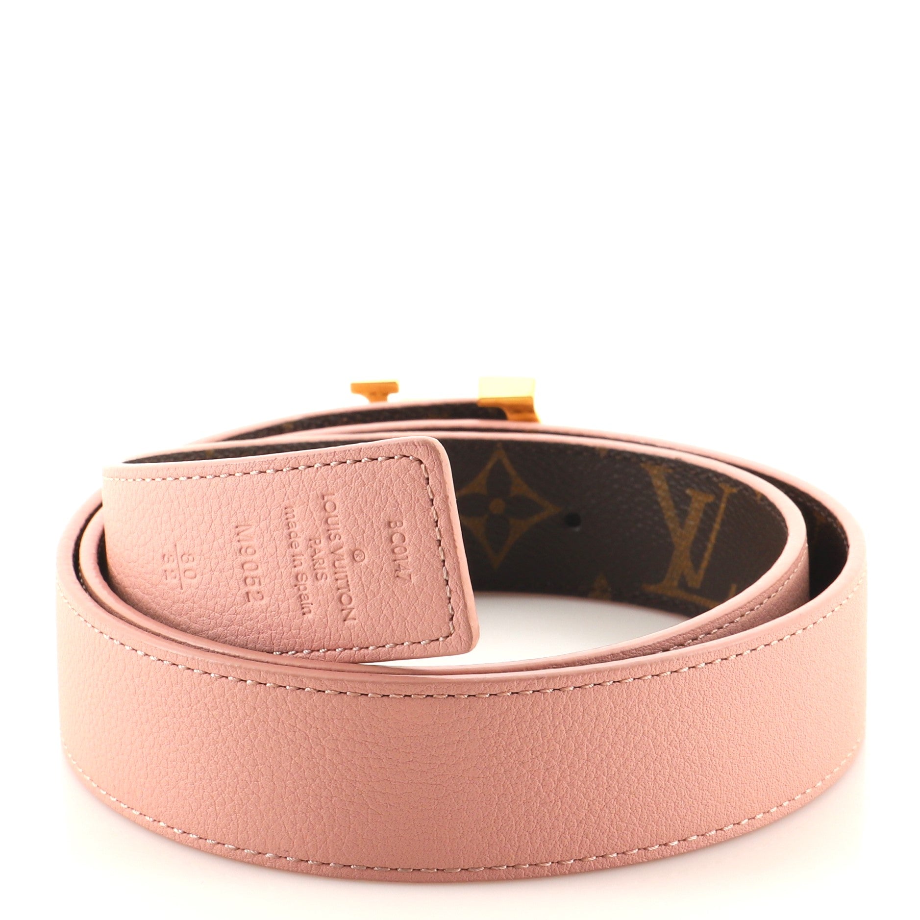LV Initiales Reversible Belt Monogram Canvas and Leather Wide 80