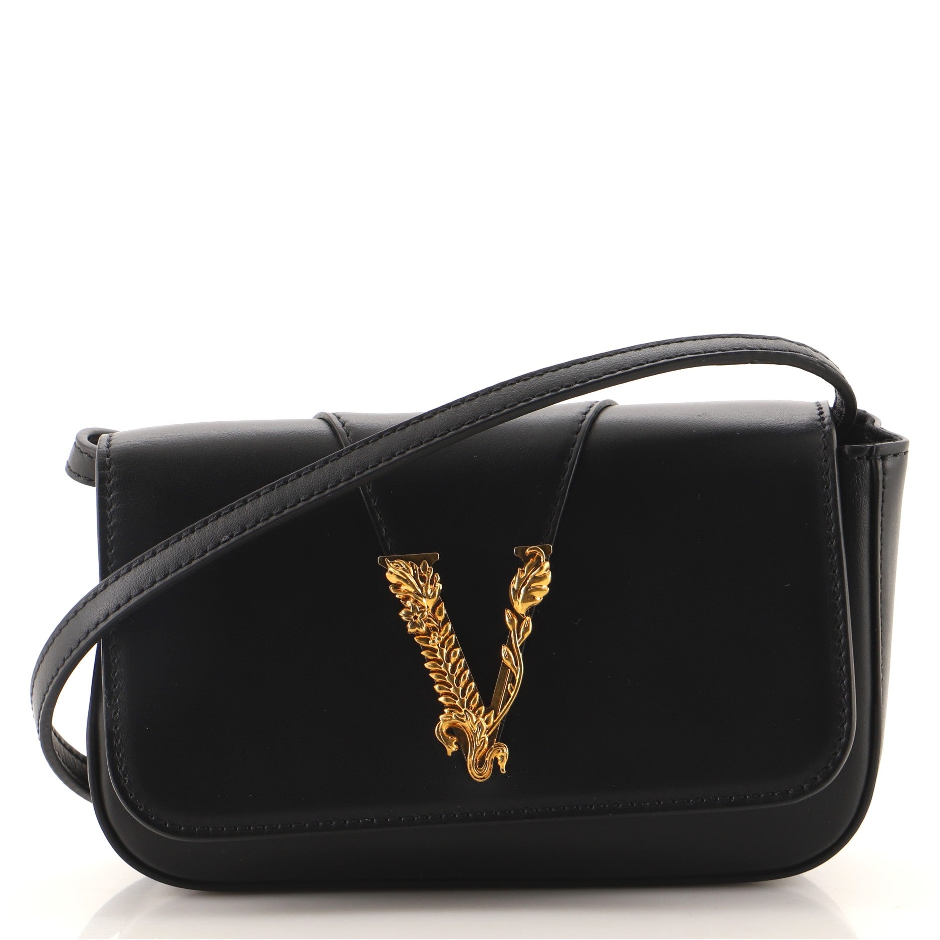 Virtus Clutch on Chain Leather