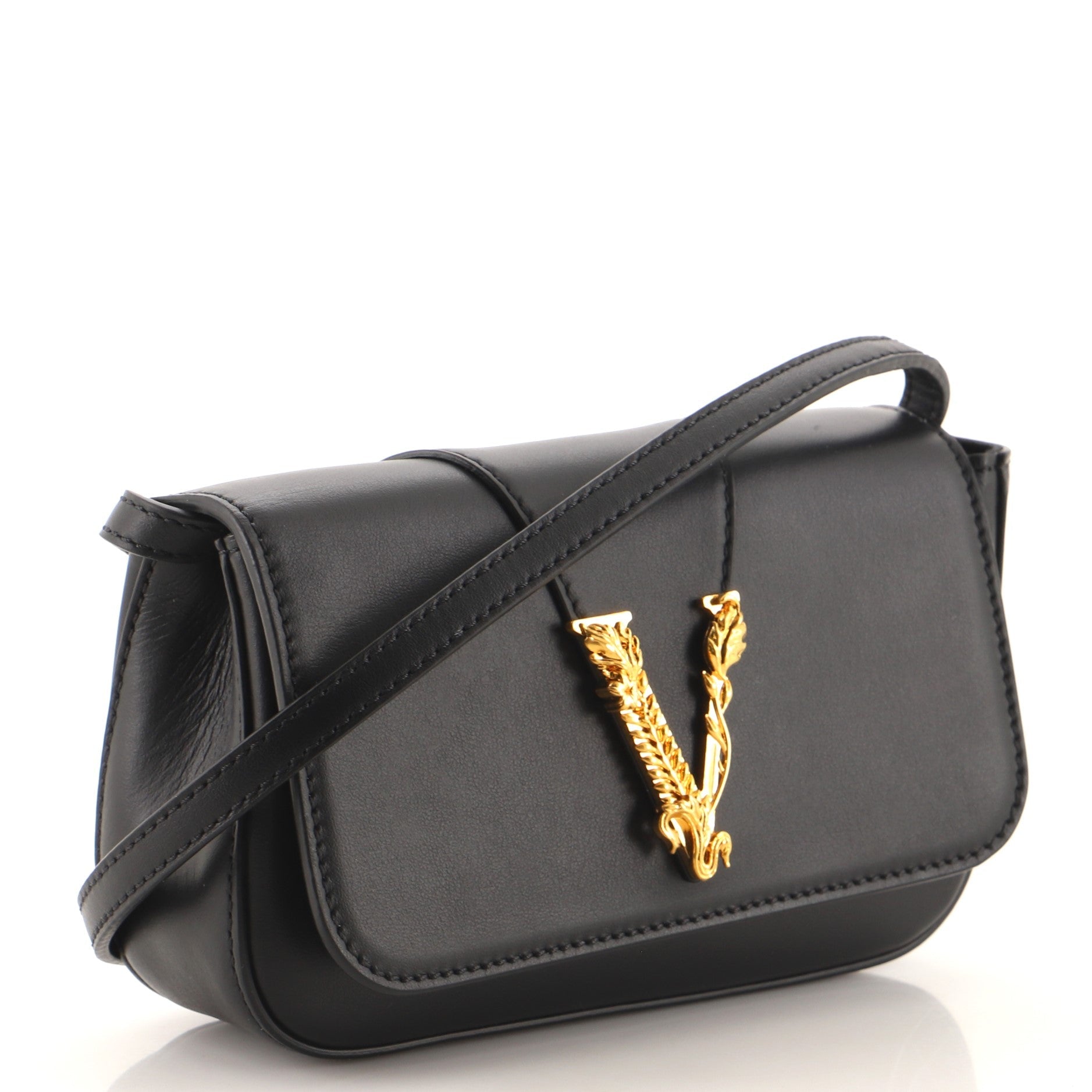 Virtus Clutch on Chain Leather