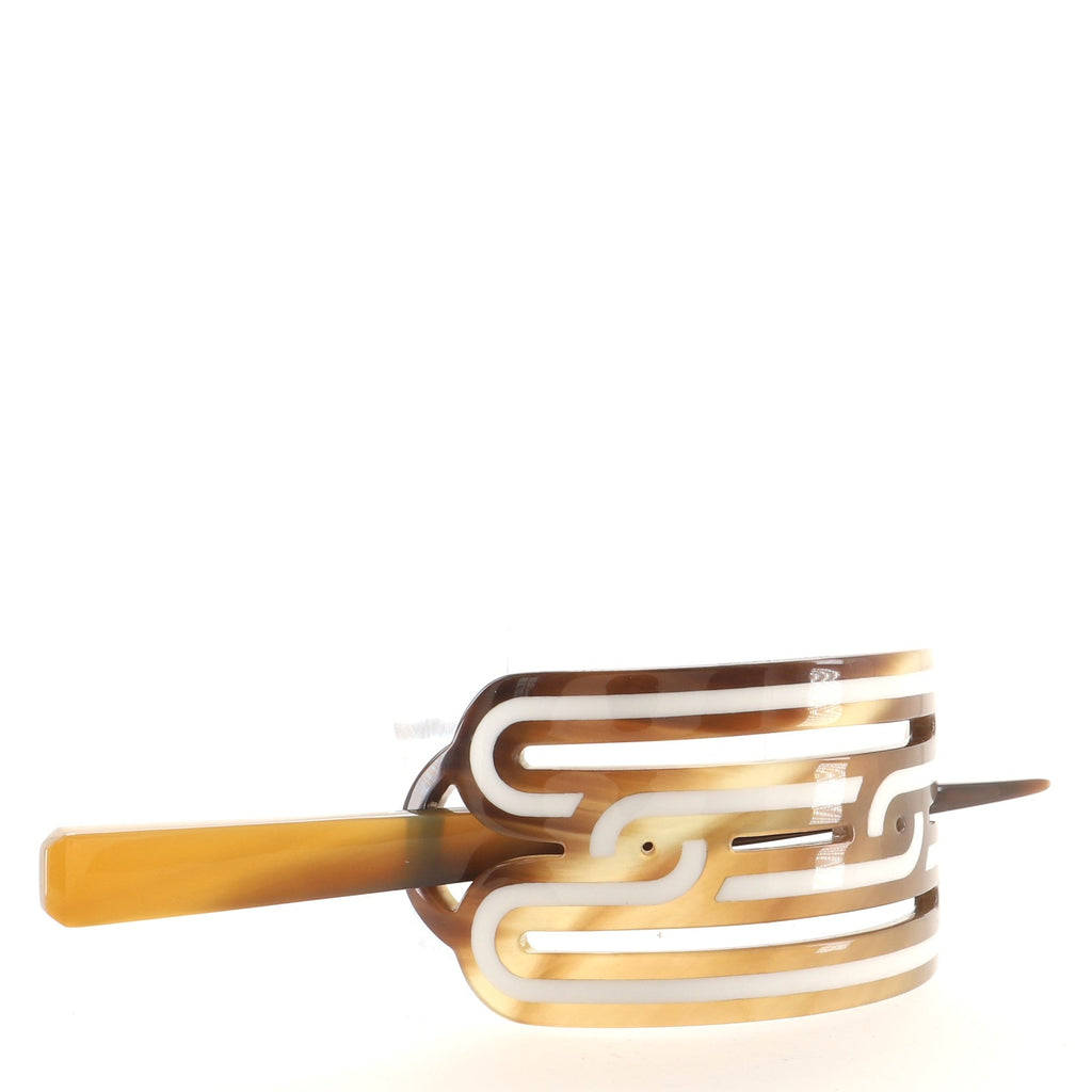 Hair Barrette Buffalo Horn XS