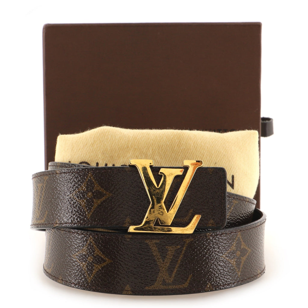 LV Initiales Reversible Belt Monogram Canvas and Leather Medium 85
