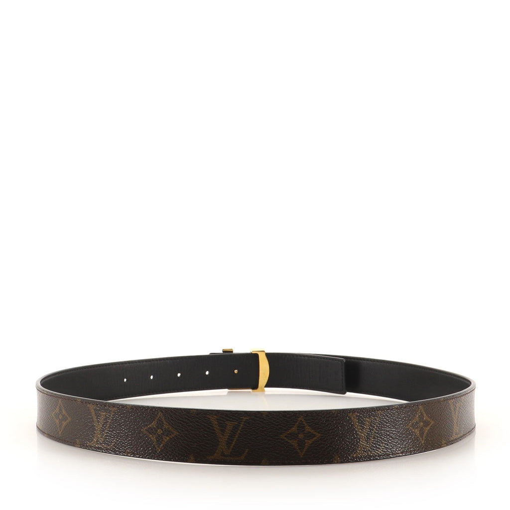 LV Initiales Reversible Belt Monogram Canvas and Leather Medium 85