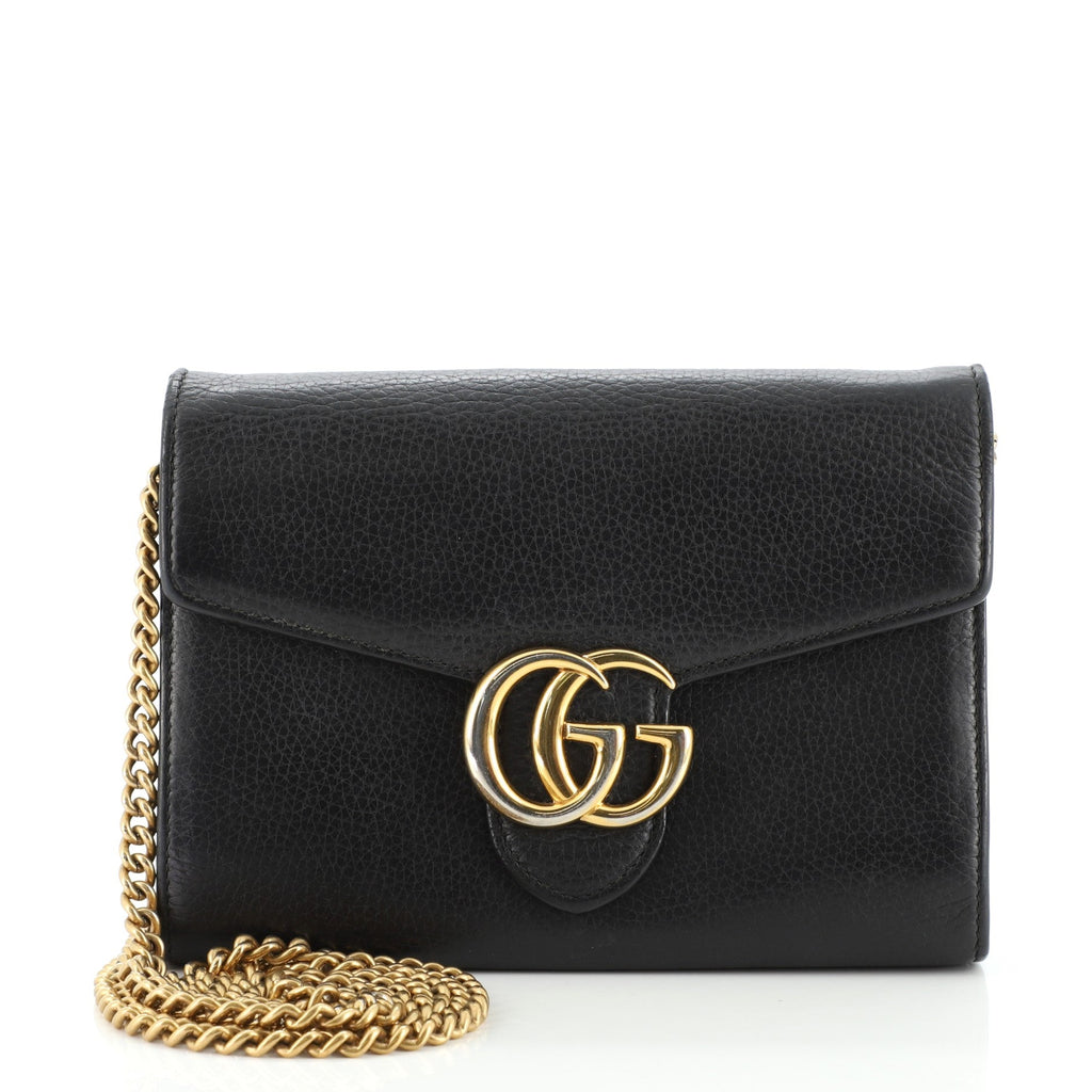 GG Marmont Chain Wallet Leather Mini