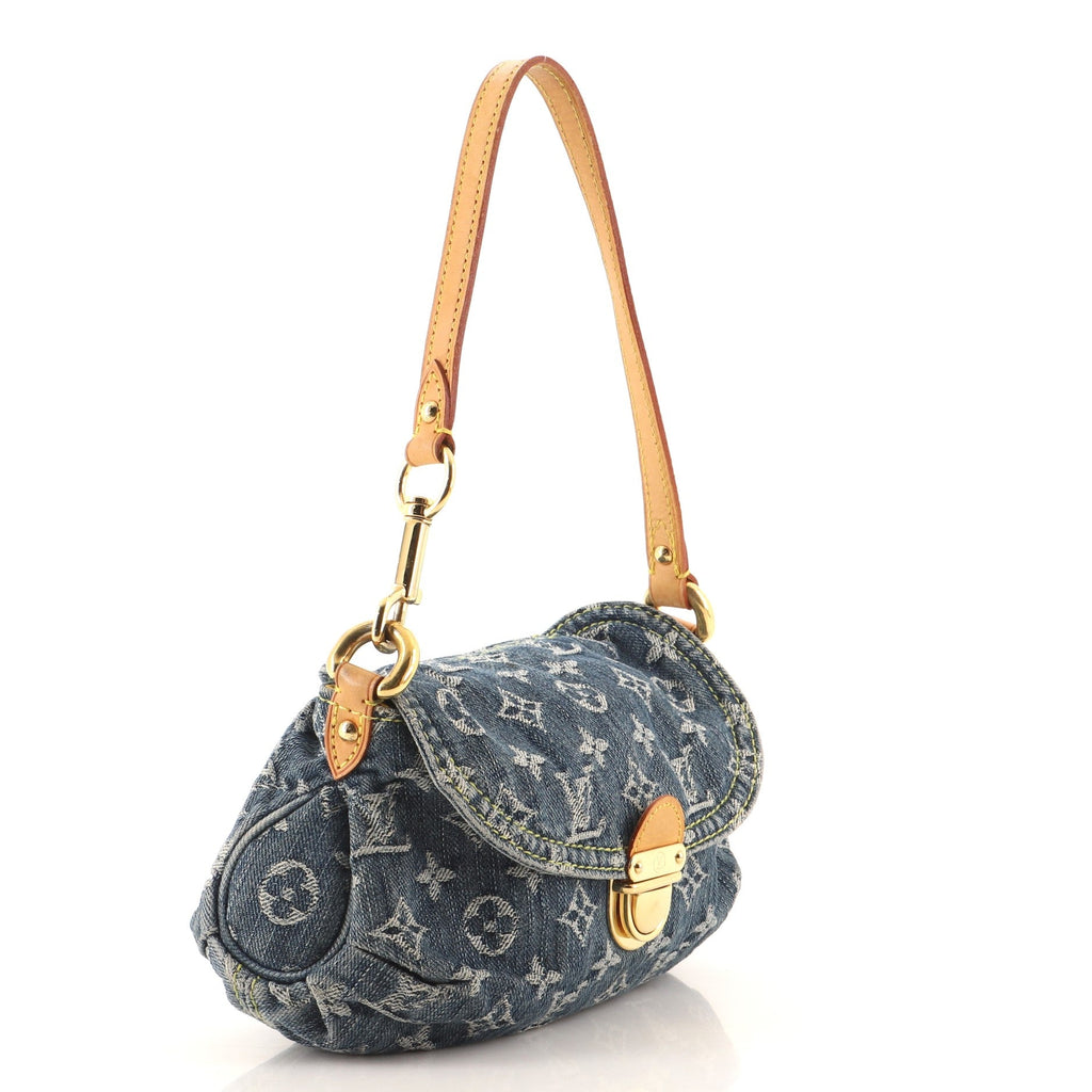 Pleaty Handbag Denim Mini