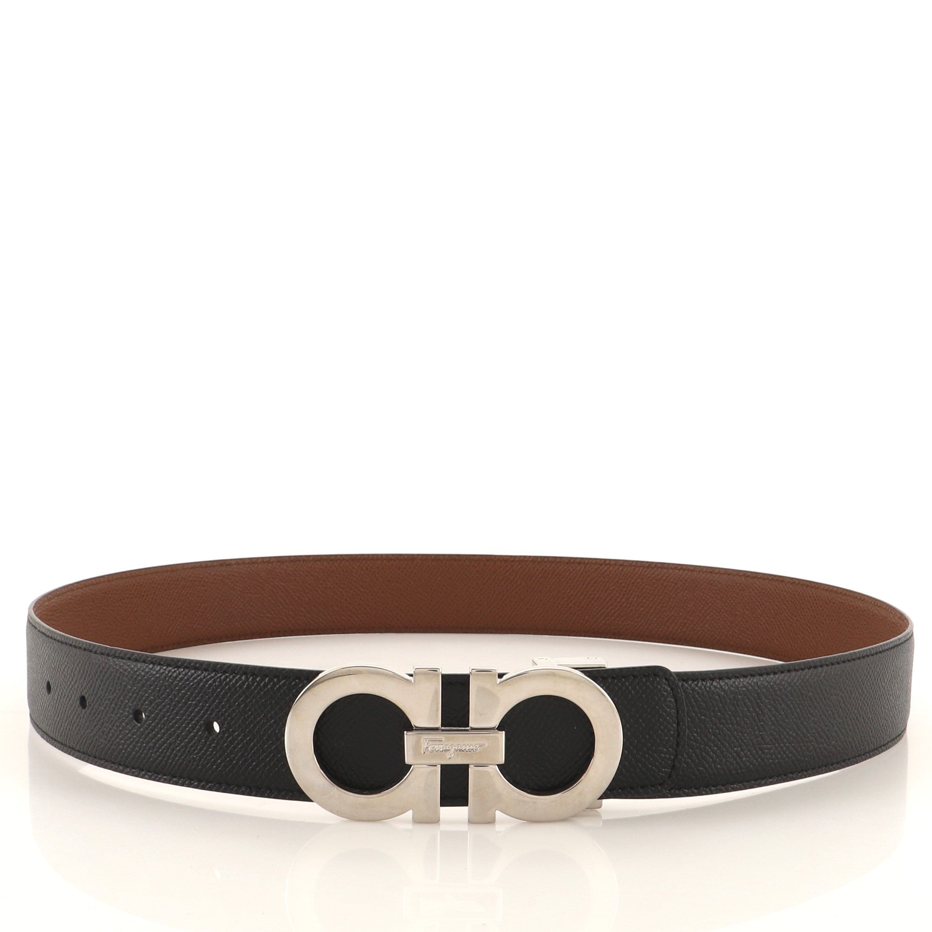 Gancini Belt Leather Thin 80