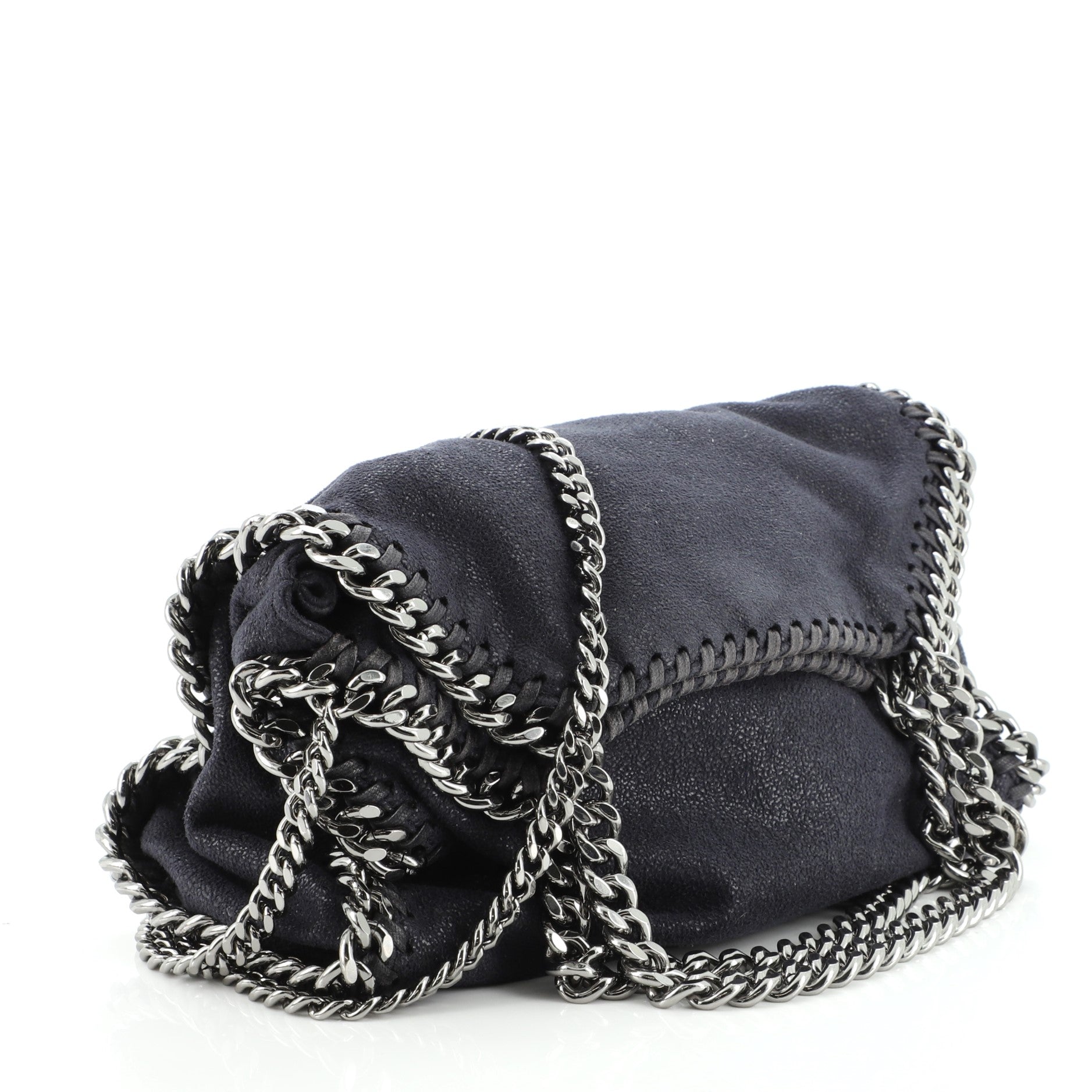 Falabella Fold Over Crossbody Bag Shaggy Deer Mini