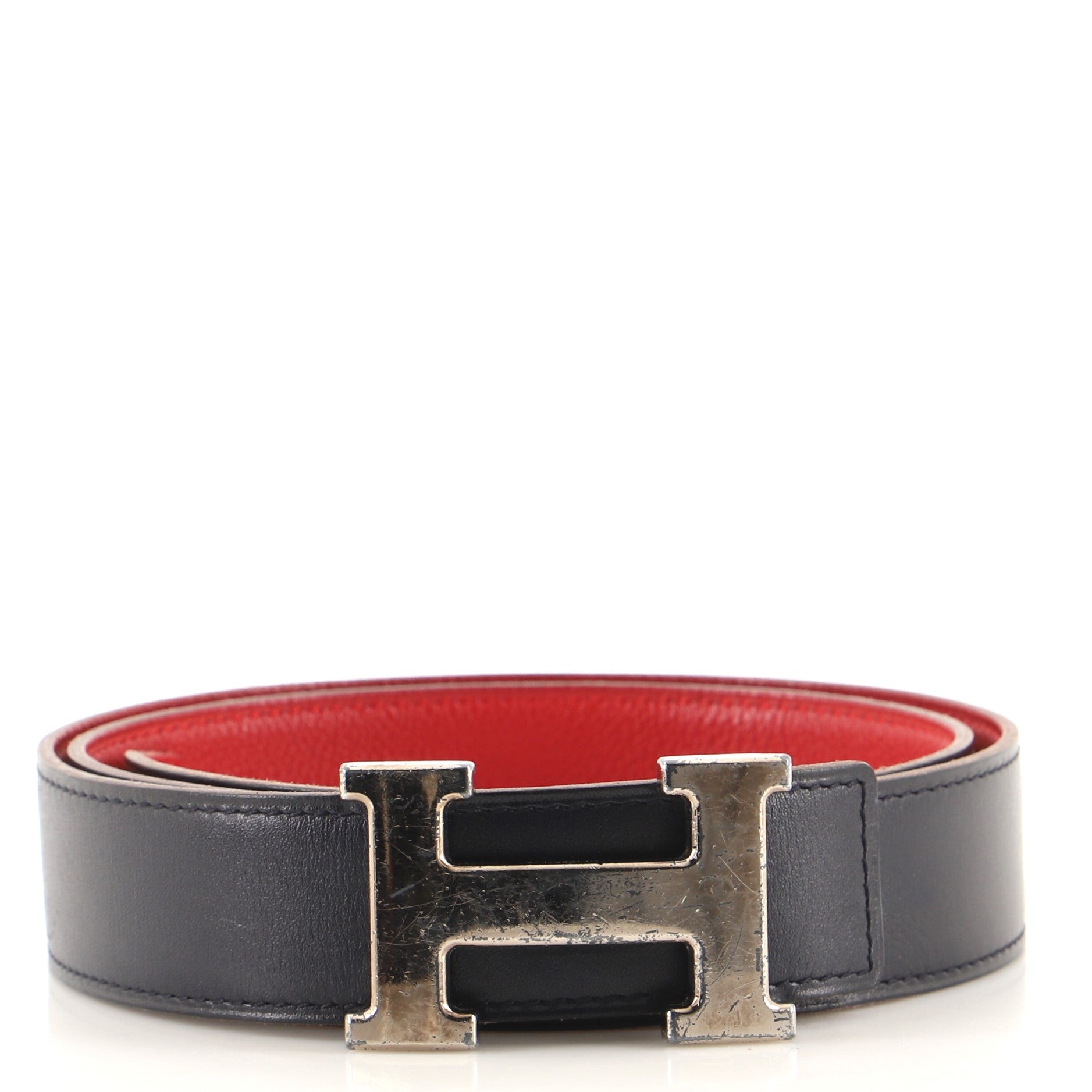Constance Reversible Belt Leather with Guilloche Hardware Medium 85