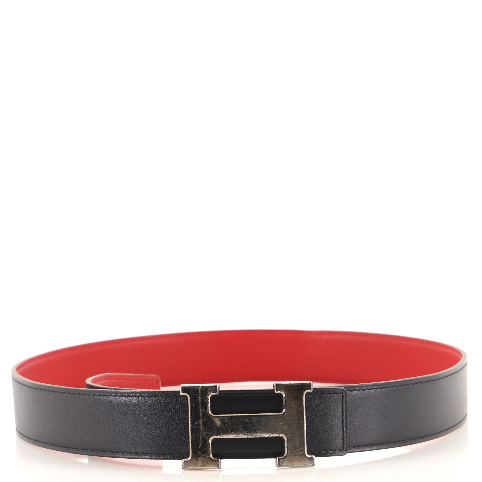Constance Reversible Belt Leather with Guilloche Hardware Medium 85