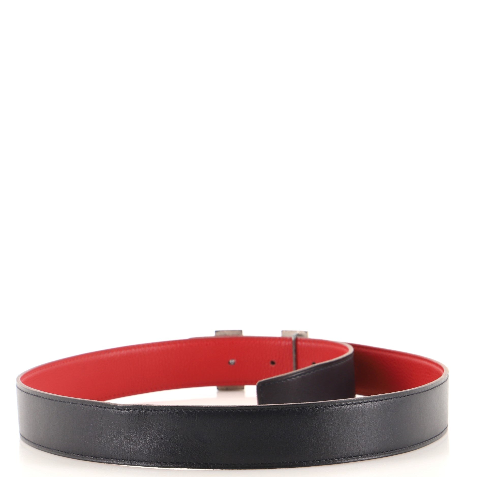 Constance Reversible Belt Leather with Guilloche Hardware Medium 85