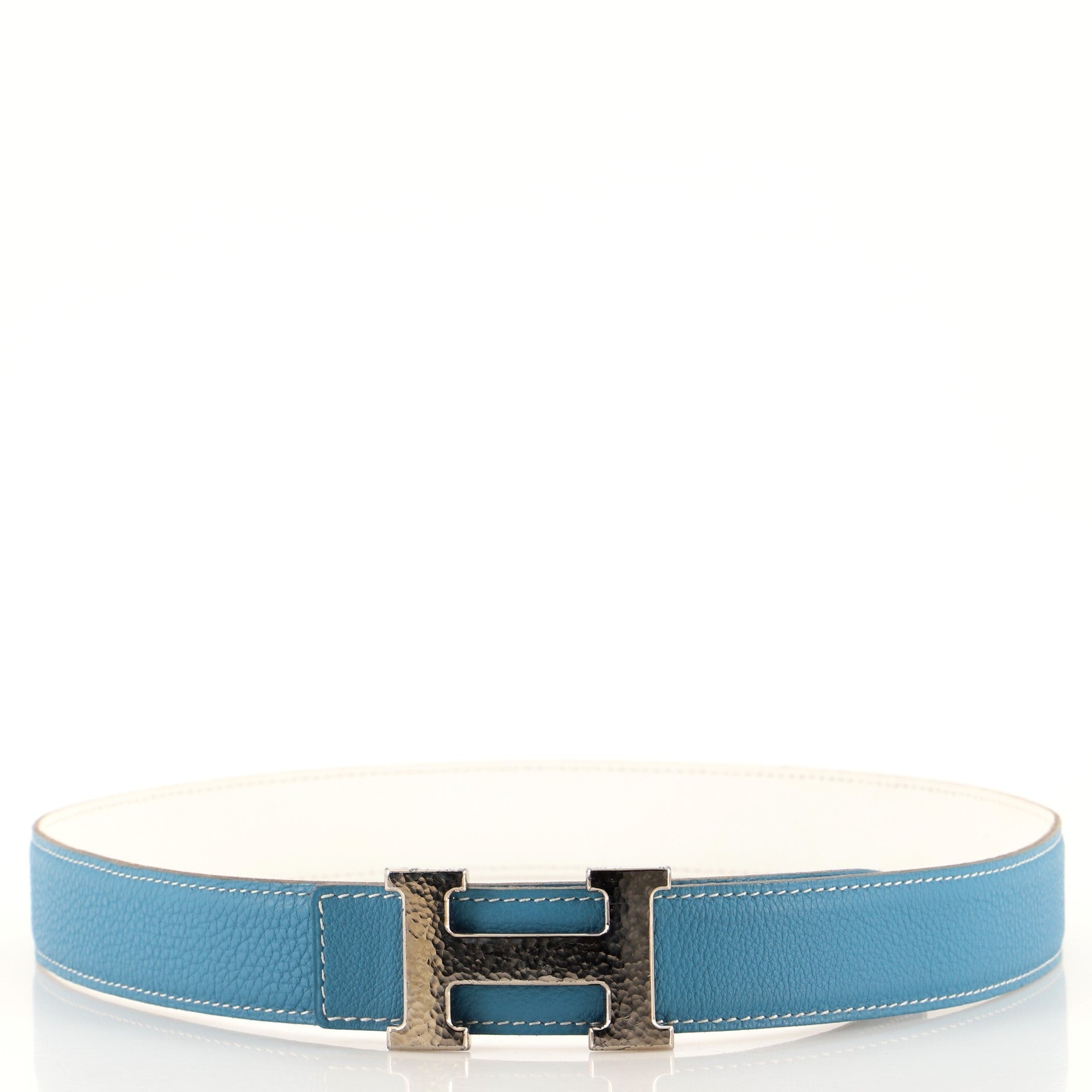 Constance Reversible Belt Leather with Guilloche Hardware Medium 80