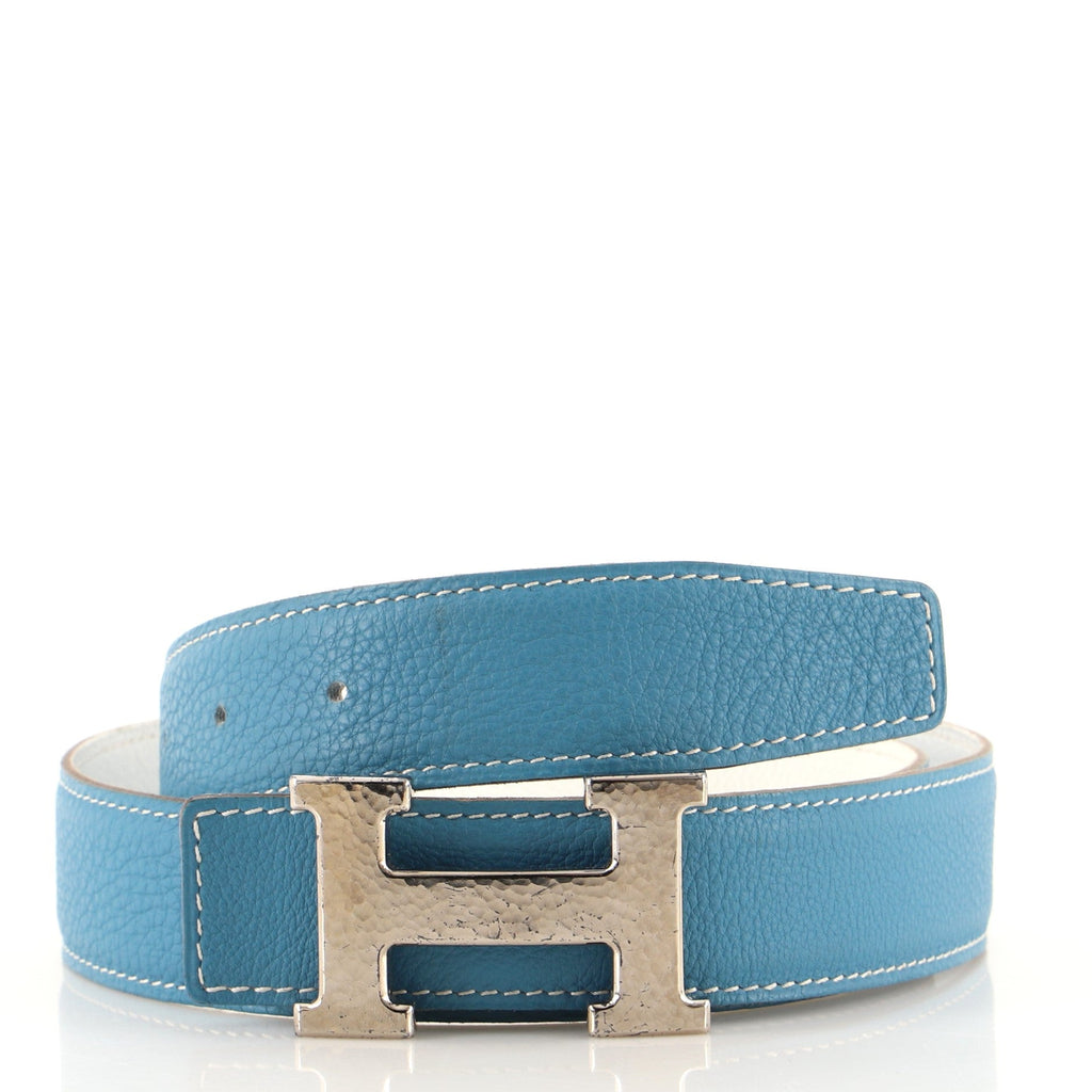 Constance Reversible Belt Leather with Guilloche Hardware Medium 80