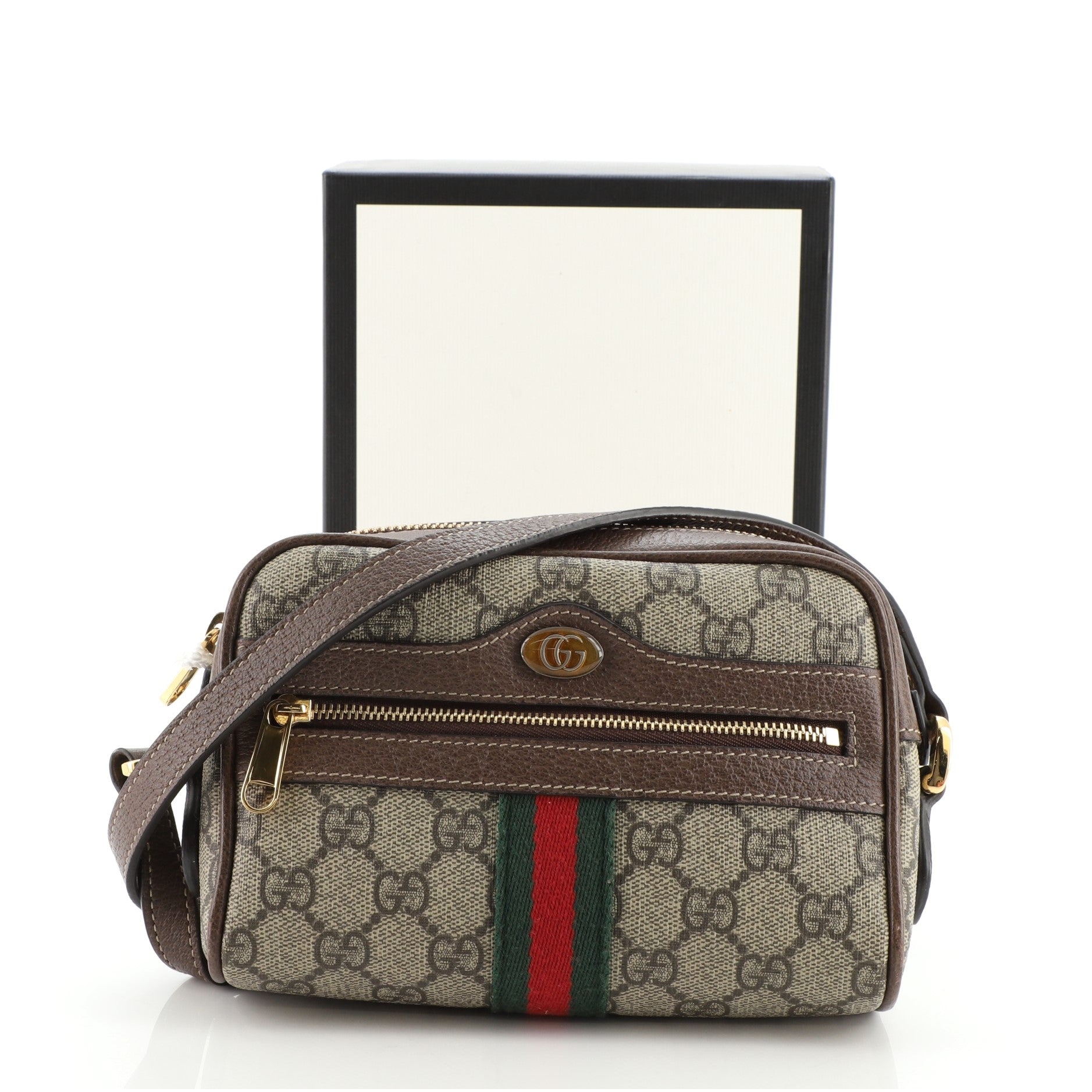Ophidia Shoulder Bag GG Coated Canvas Mini