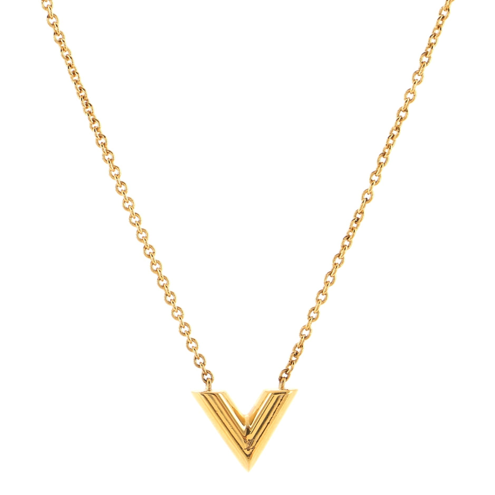 Essential V Necklace Metal