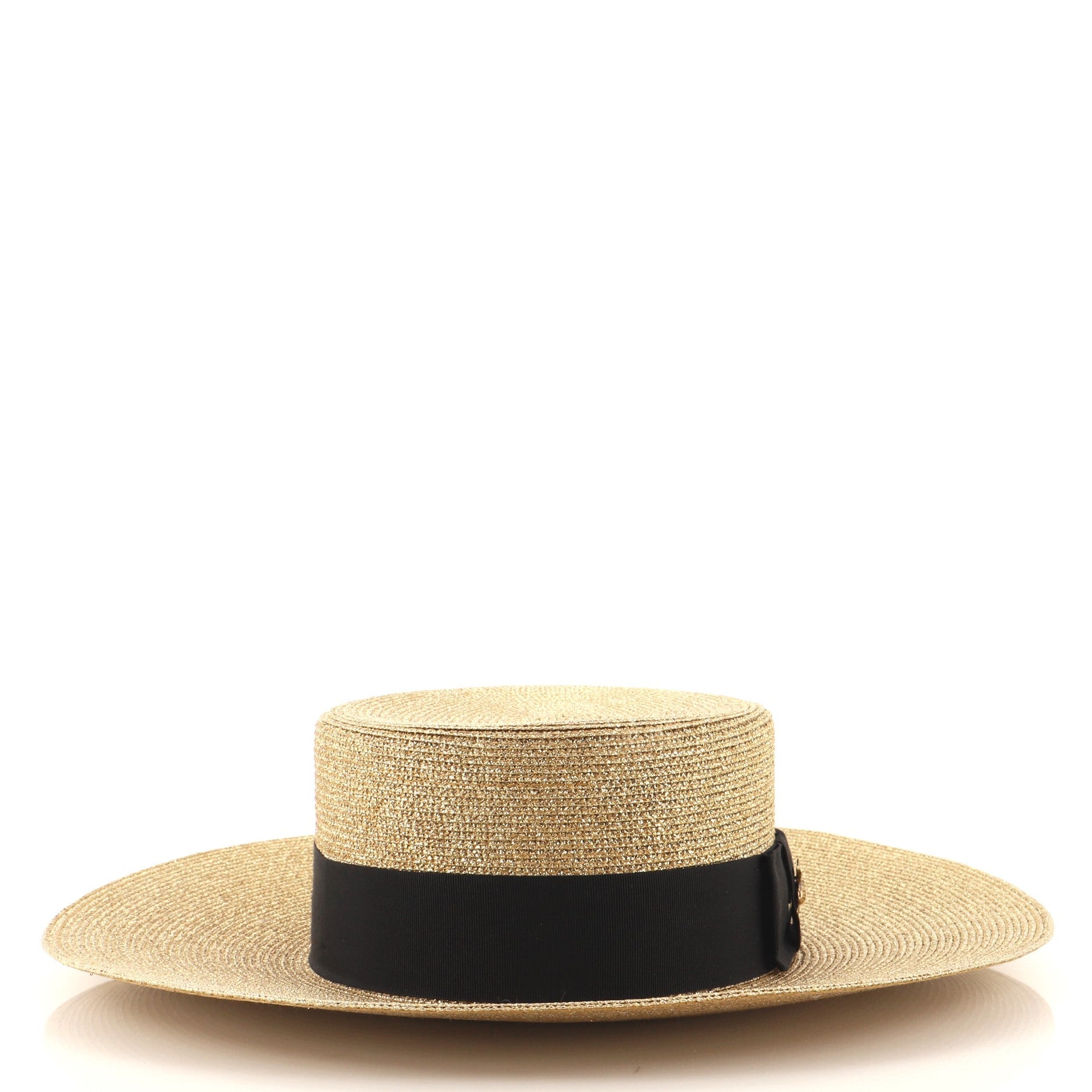 Papier Wide Brim Hat Straw Large