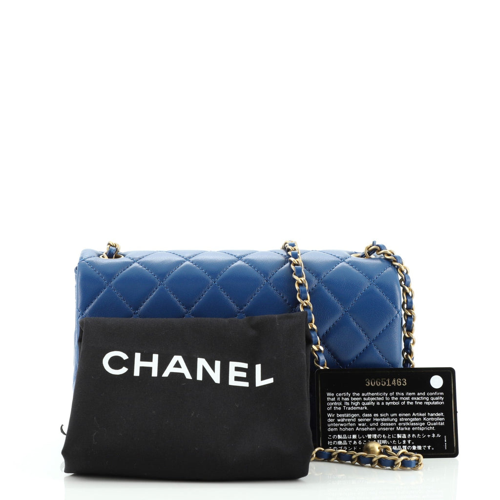 Pearl Crush Flap Bag Quilted Lambskin Mini