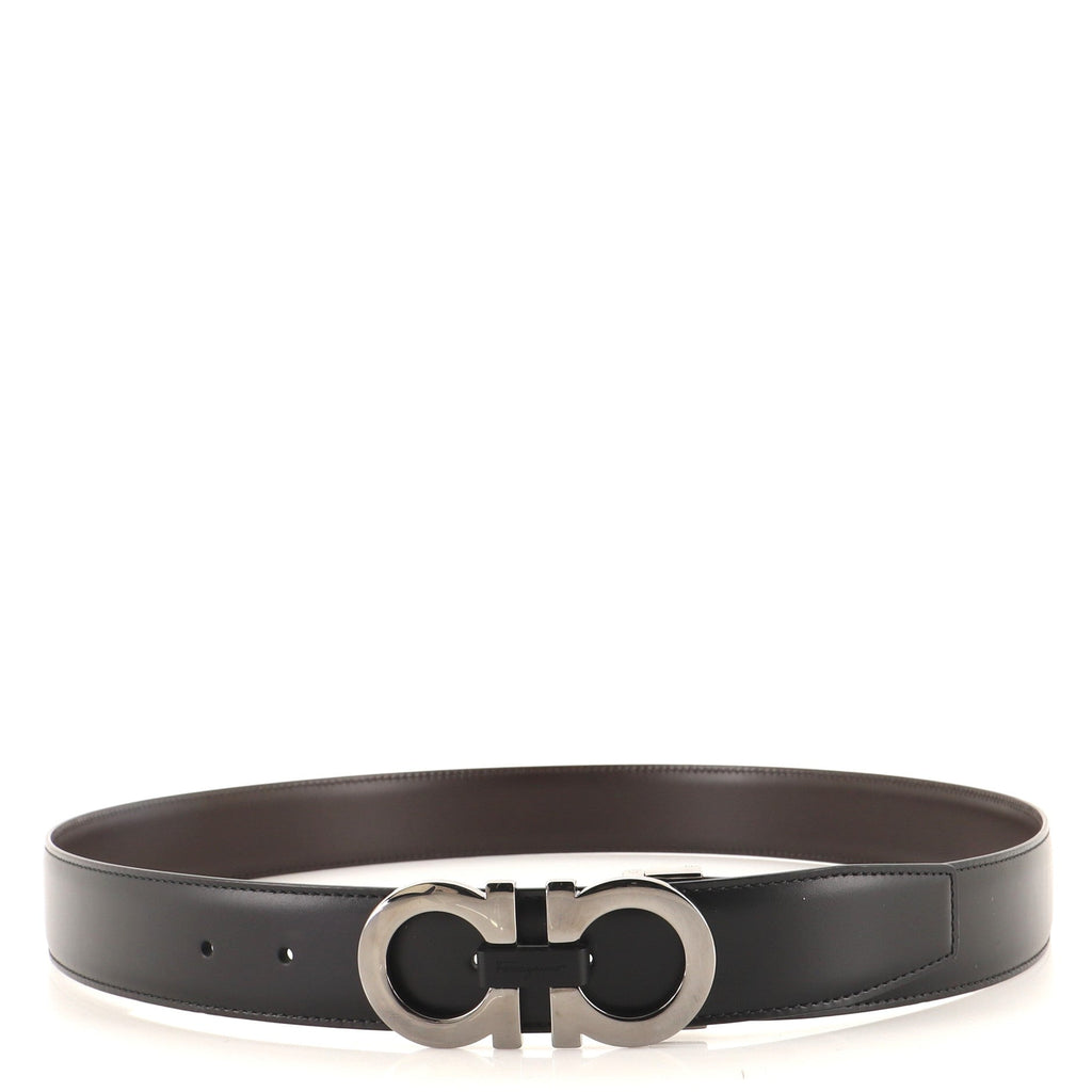 Gancini Belt Leather Wide 100