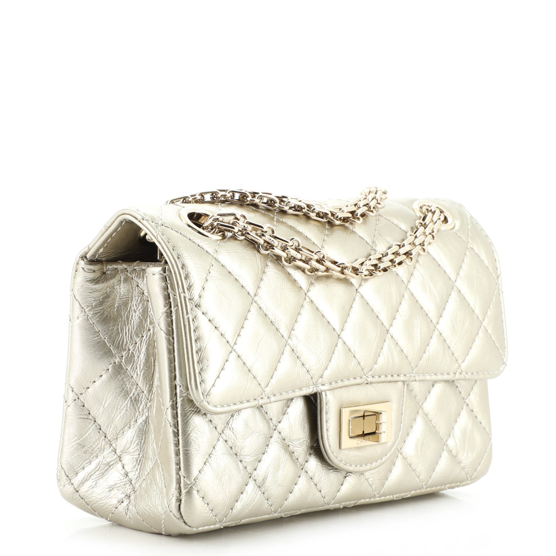 Reissue 2.55 Flap Bag Quilted Aged Calfskin Mini