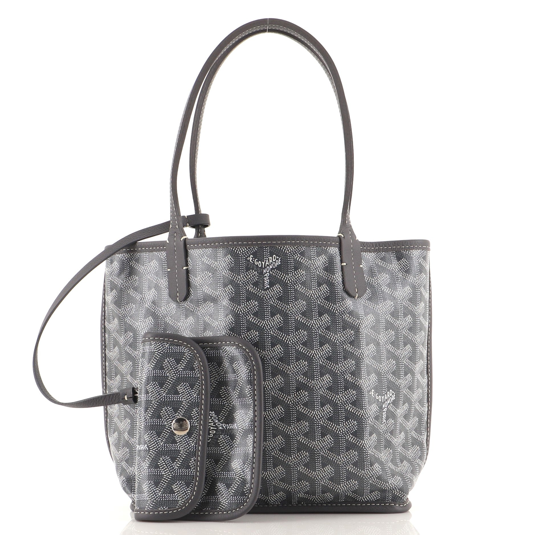 Anjou Reversible Tote Coated Canvas Mini