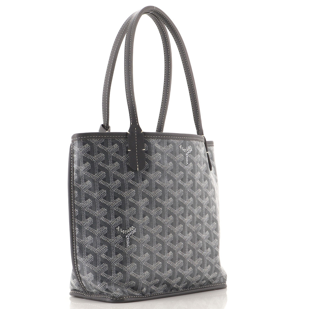 Anjou Reversible Tote Coated Canvas Mini