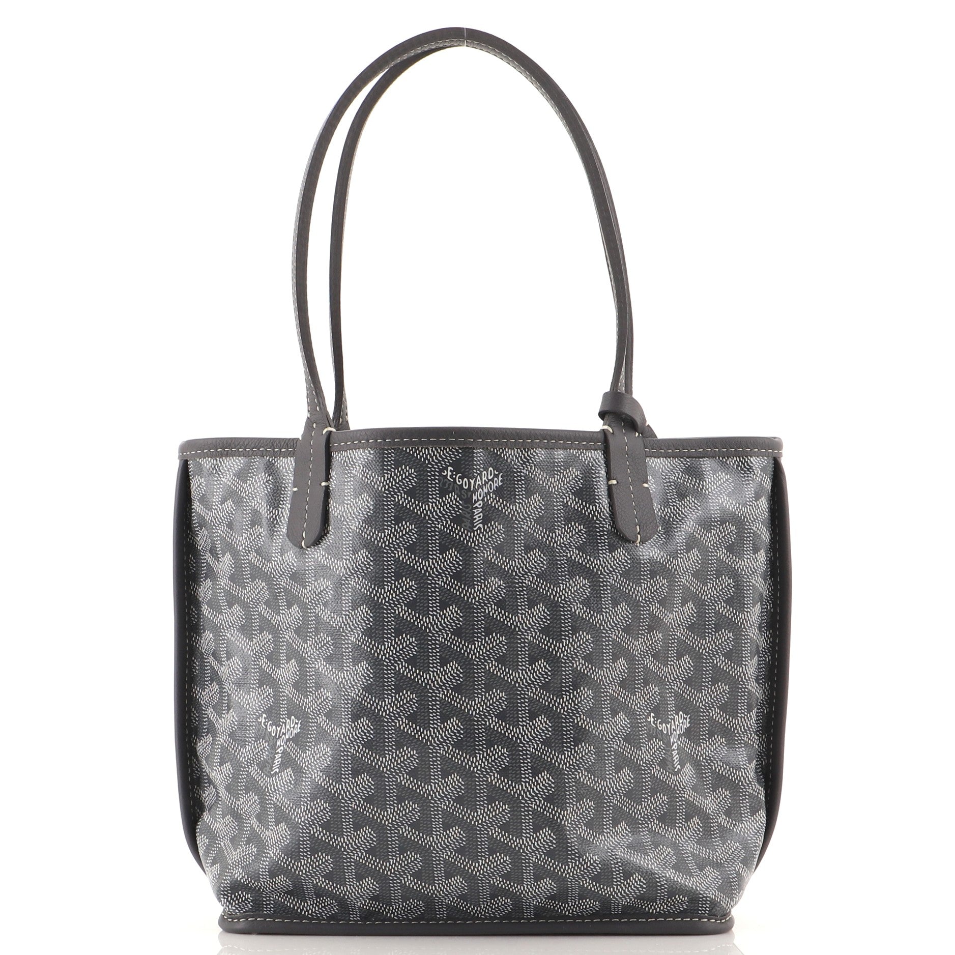 Anjou Reversible Tote Coated Canvas Mini
