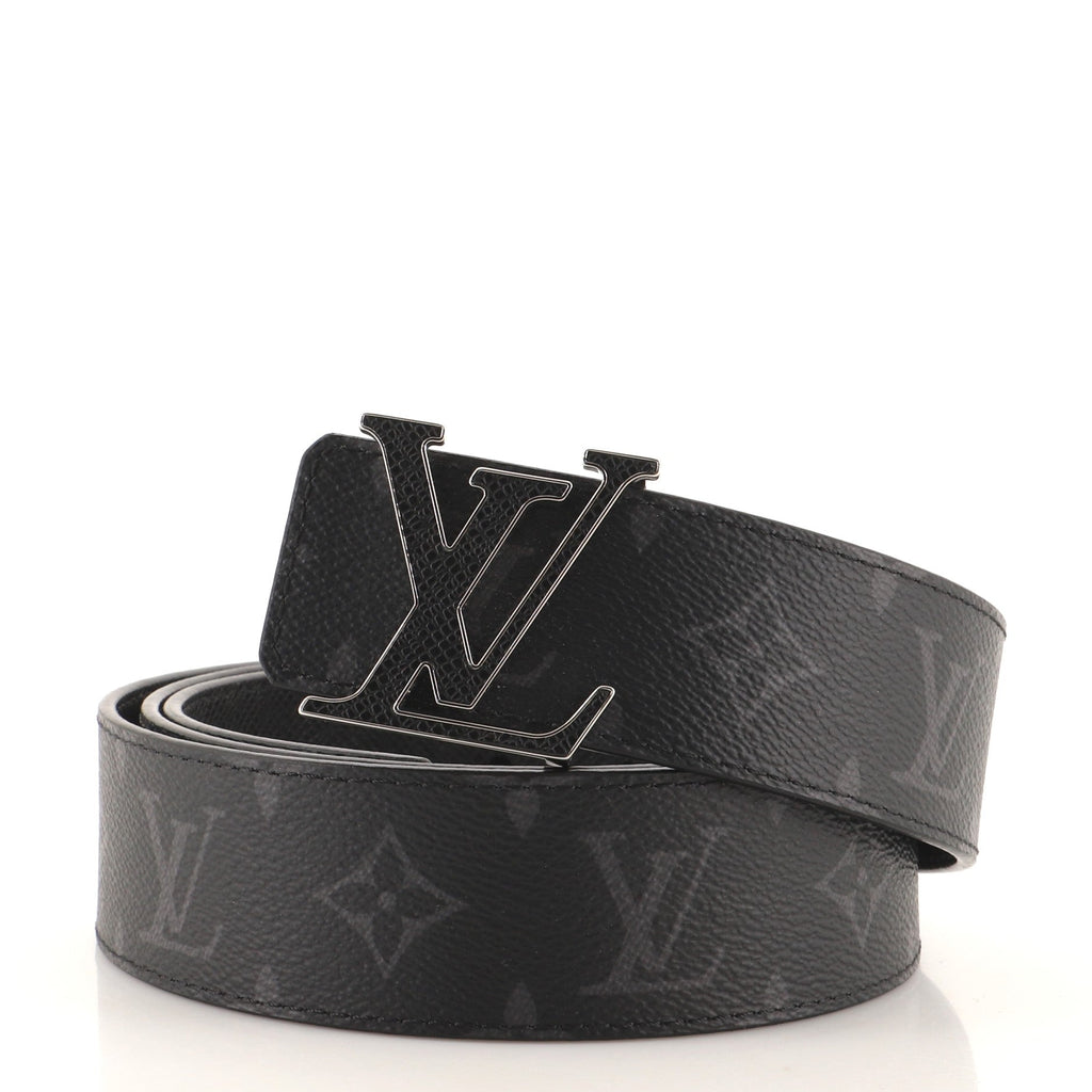LV Line Reversible Belt Monogram Eclipse Canvas and Leather Wide 110