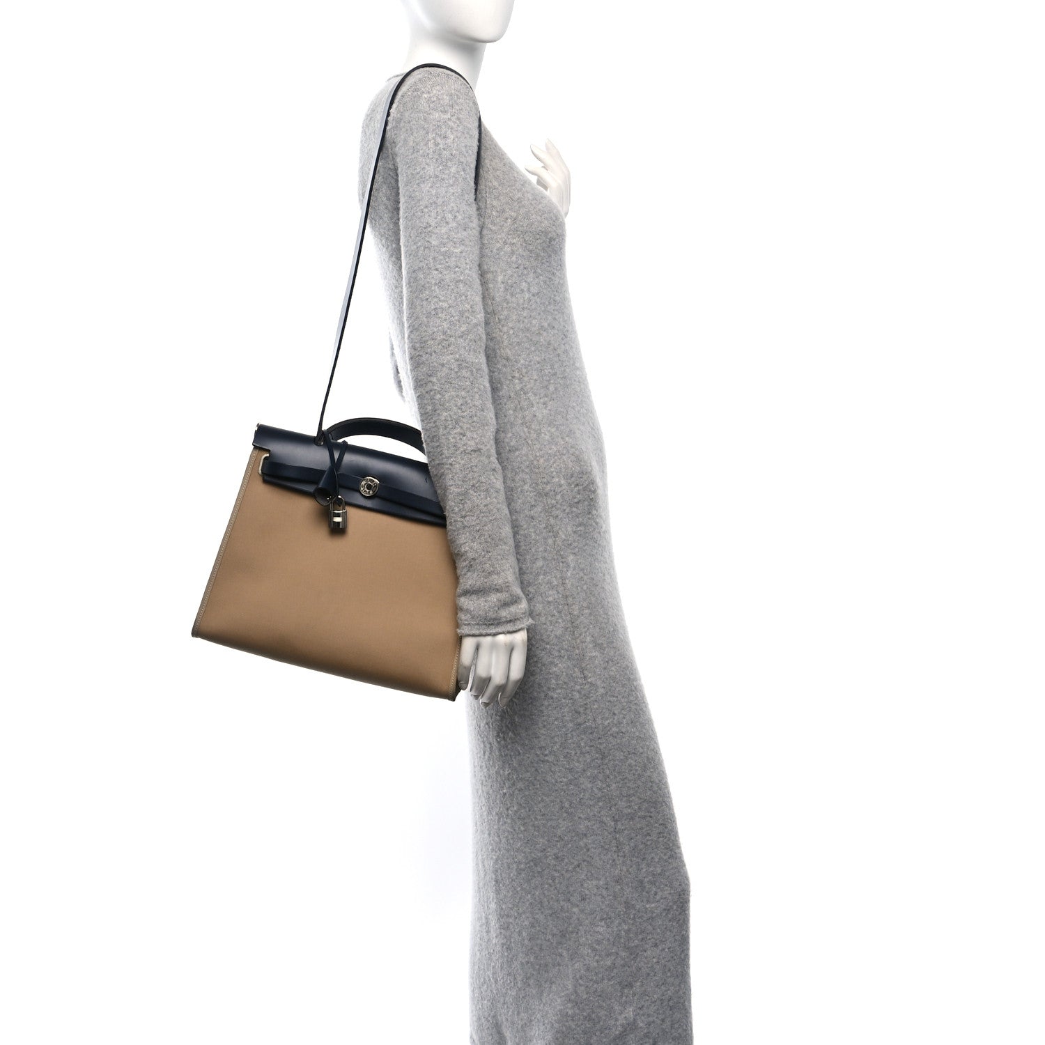 Vache Hunter Toile Herbag Zip 31 PM  Trench Bleu Indigo