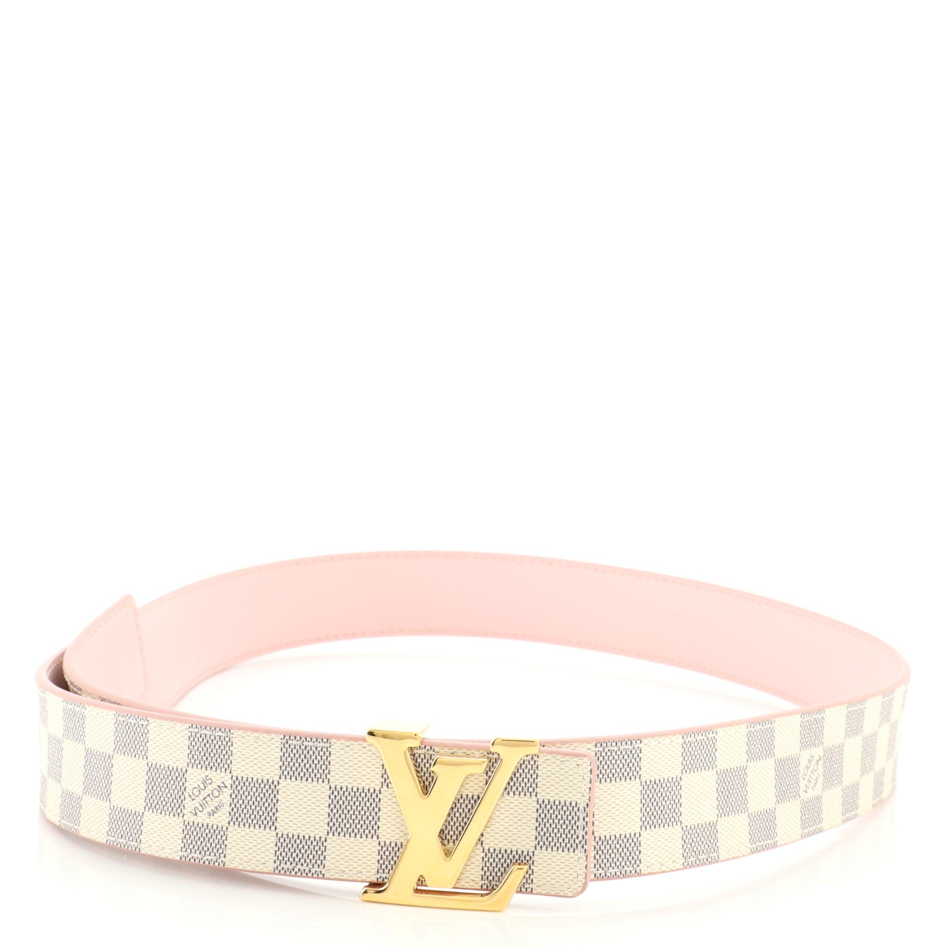 LV Initiales Reversible Belt Damier and Leather Medium 85