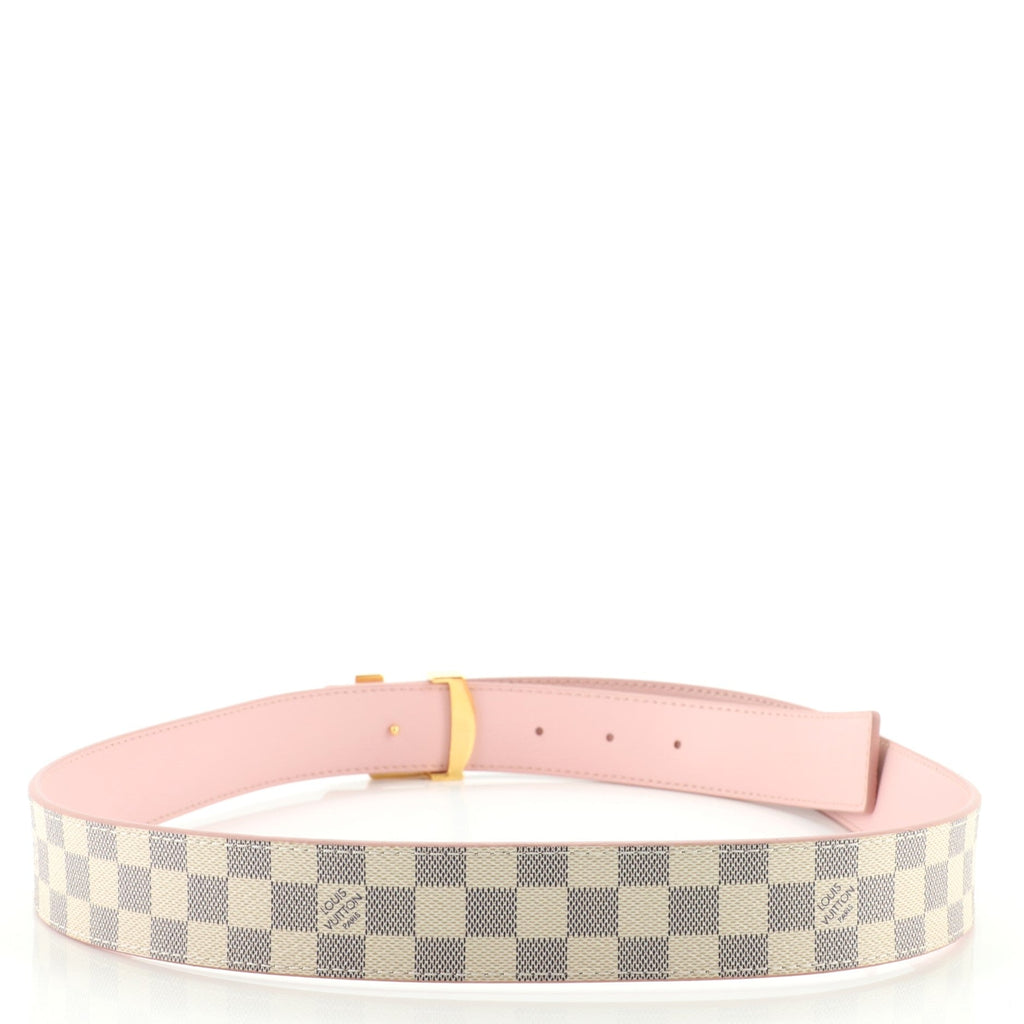 LV Initiales Reversible Belt Damier and Leather Medium 85