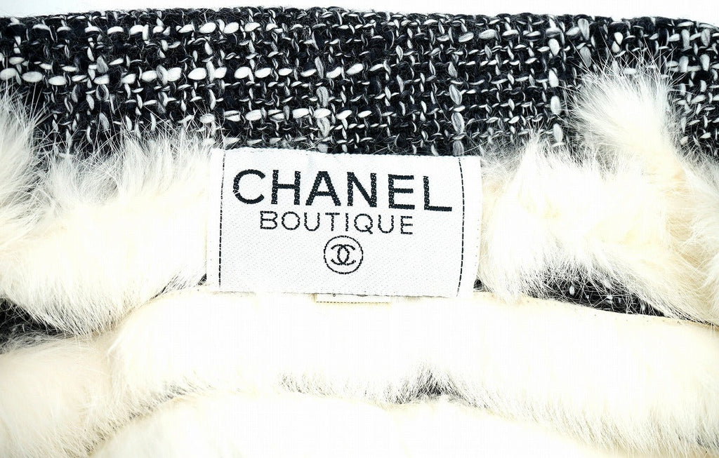 Chanel Wool Rabbit Fur Coat