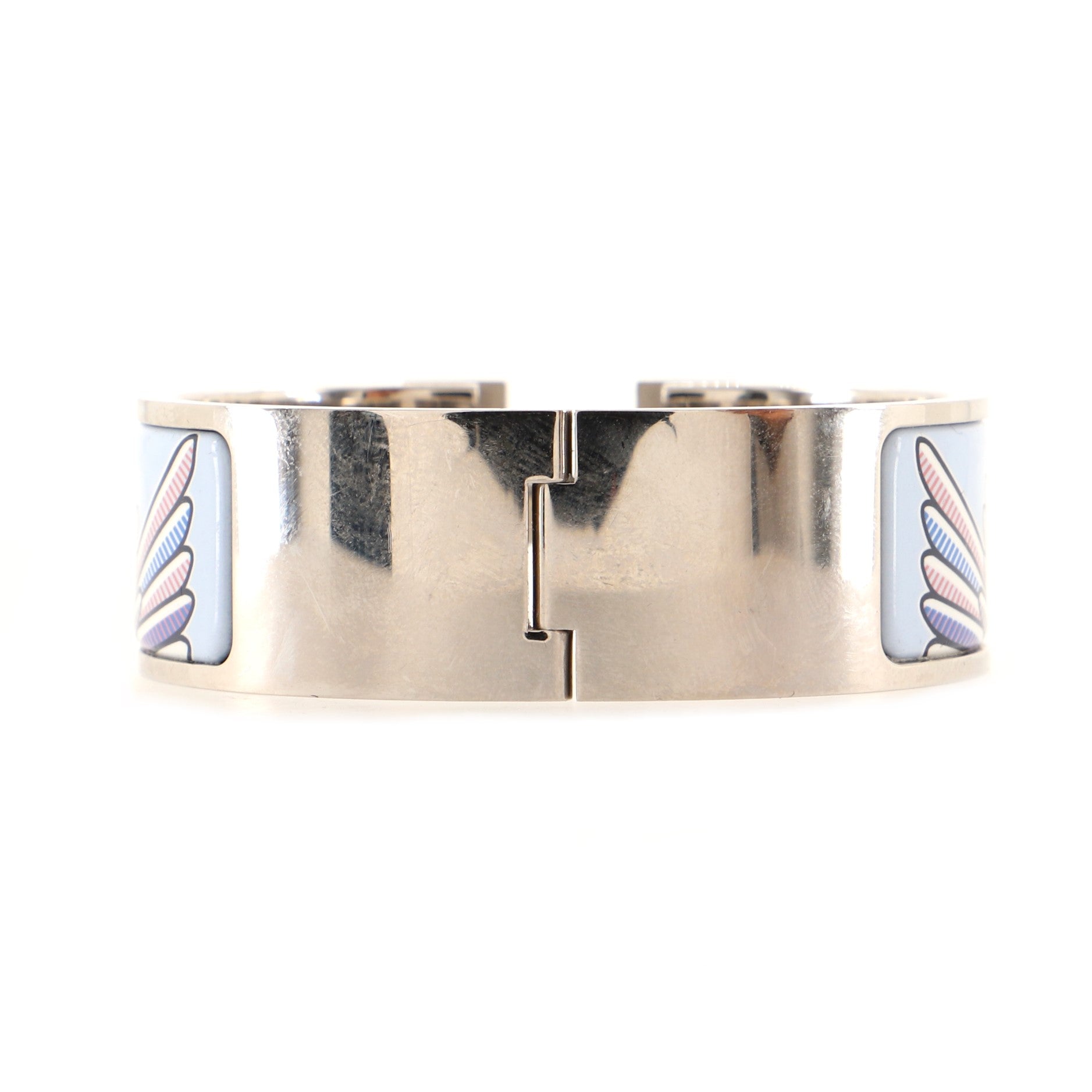 Clic Clac H Bracelet Printed Enamel Wide