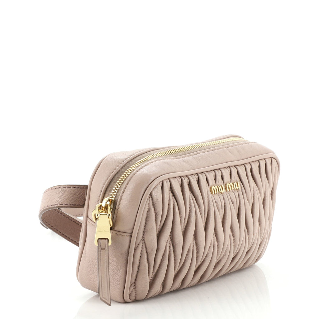 Convertible Belt Bag Matelasse Leather Mini