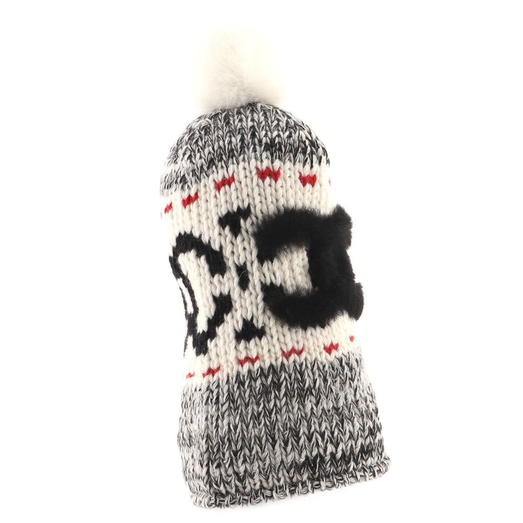 Multi CC Pom Pom Beanie Wool and Shearling XXL
