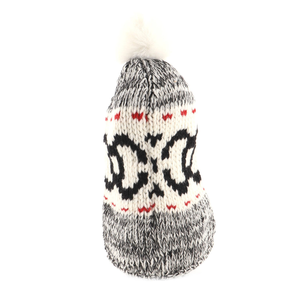 Multi CC Pom Pom Beanie Wool and Shearling XXL