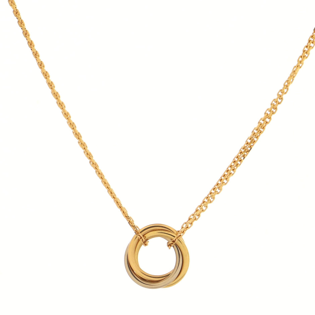 Trinity Choker Necklace 18K Tricolor Gold