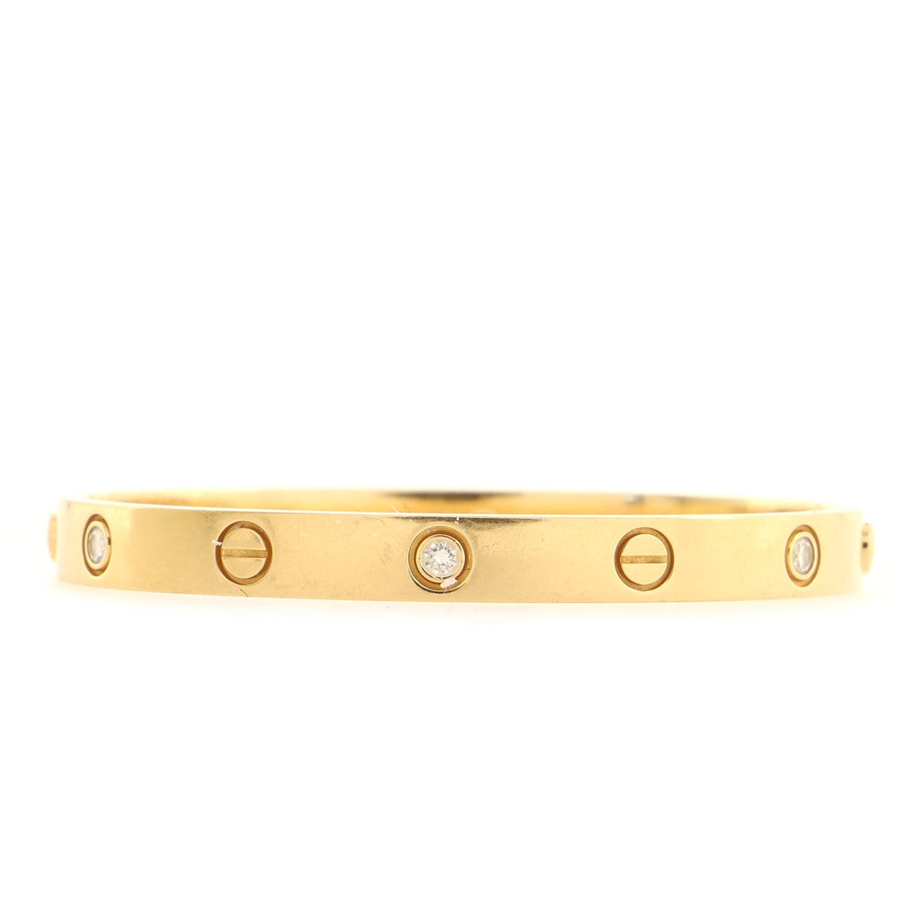 Love 6 Diamond Bracelet 18K Yellow Gold and Diamonds