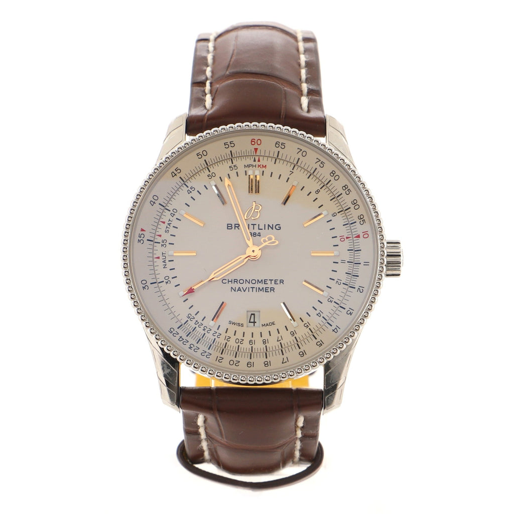 Navitimer Automatic Watch Stainless Steel and Alligator 41
