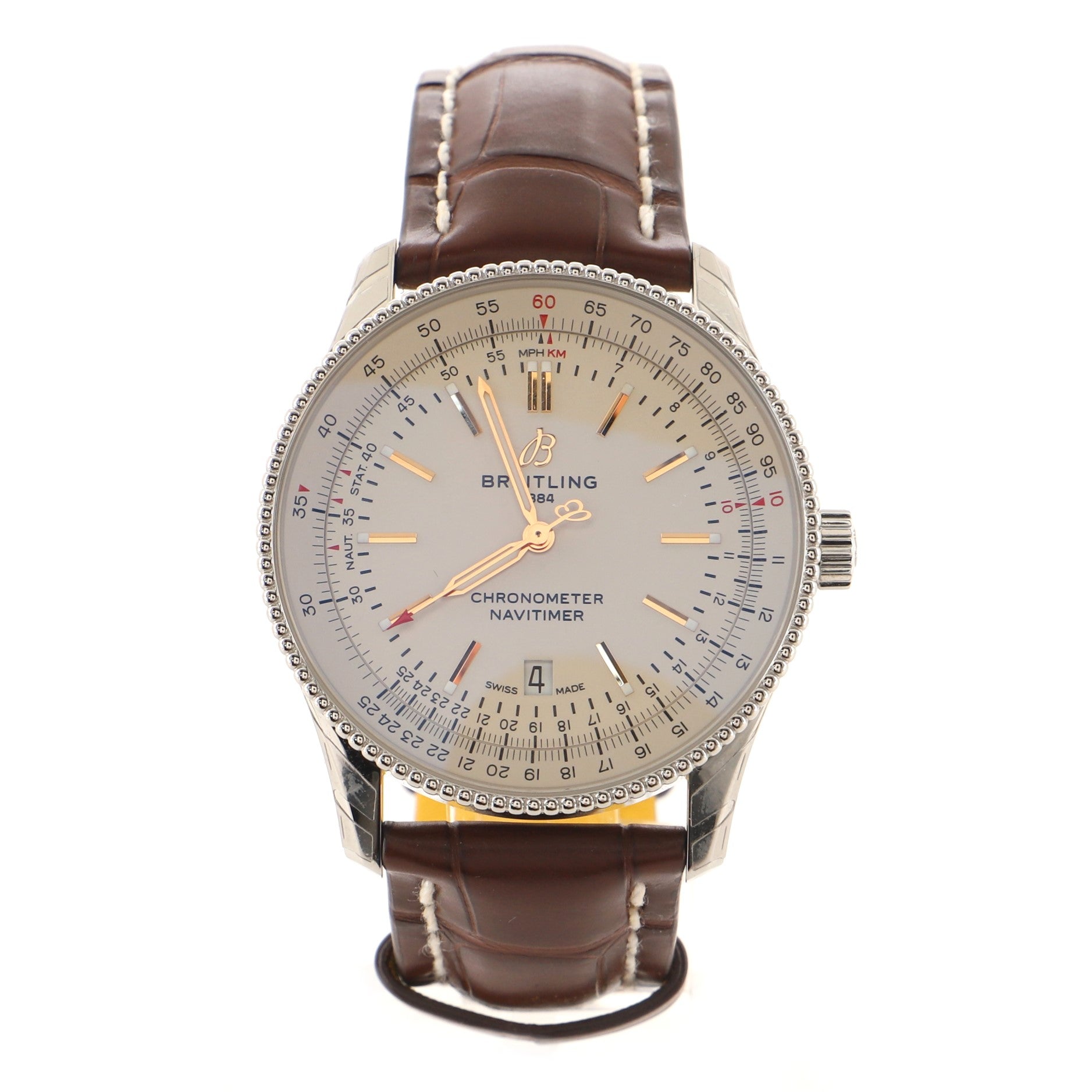 Navitimer Automatic Watch Stainless Steel and Alligator 41
