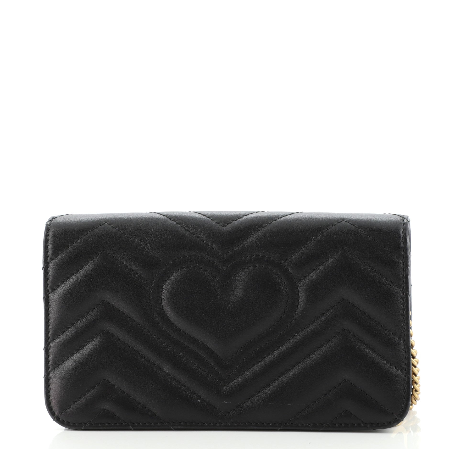 GG Marmont Chain Flap Bag Matelasse Leather Mini