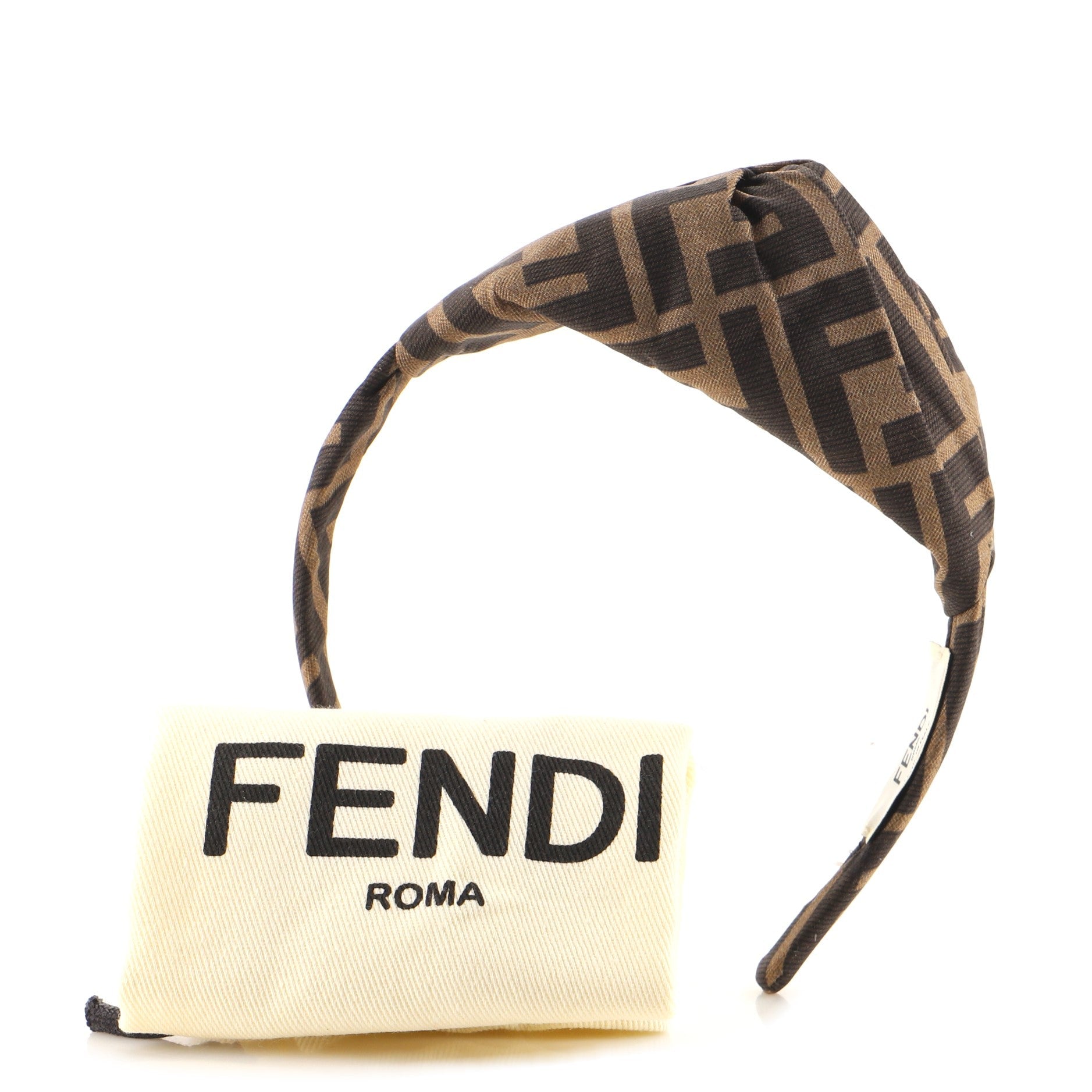 Pleated Knot Headband Zucca Canvas XXL