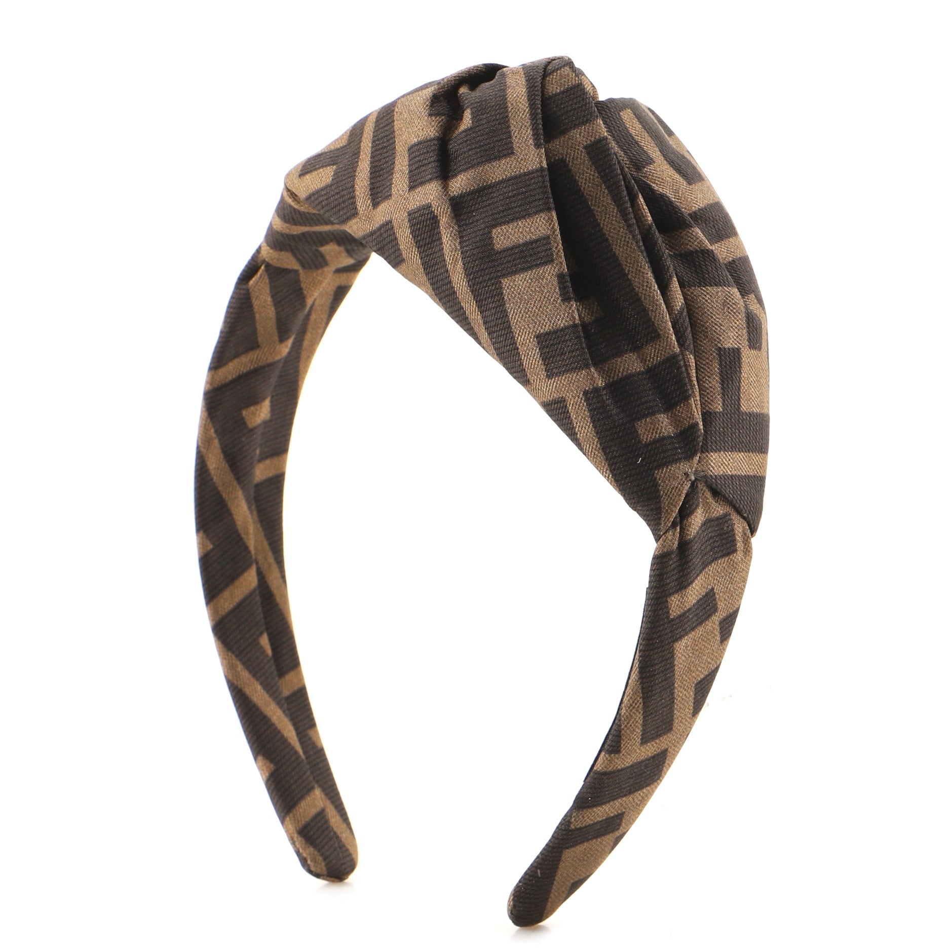Pleated Knot Headband Zucca Canvas XXL