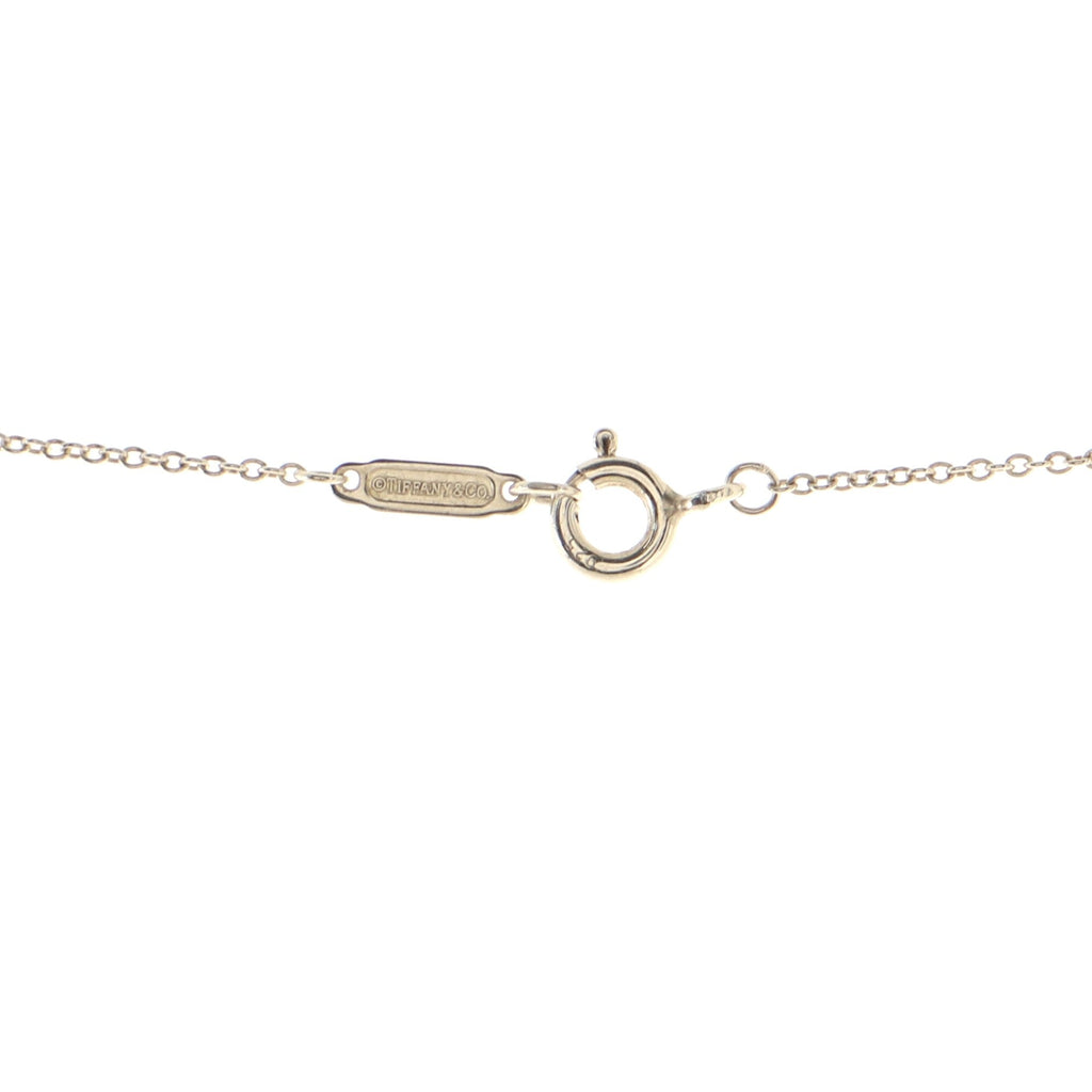 Daisy Key Pendant Necklace Sterling Silver with Diamond Small
