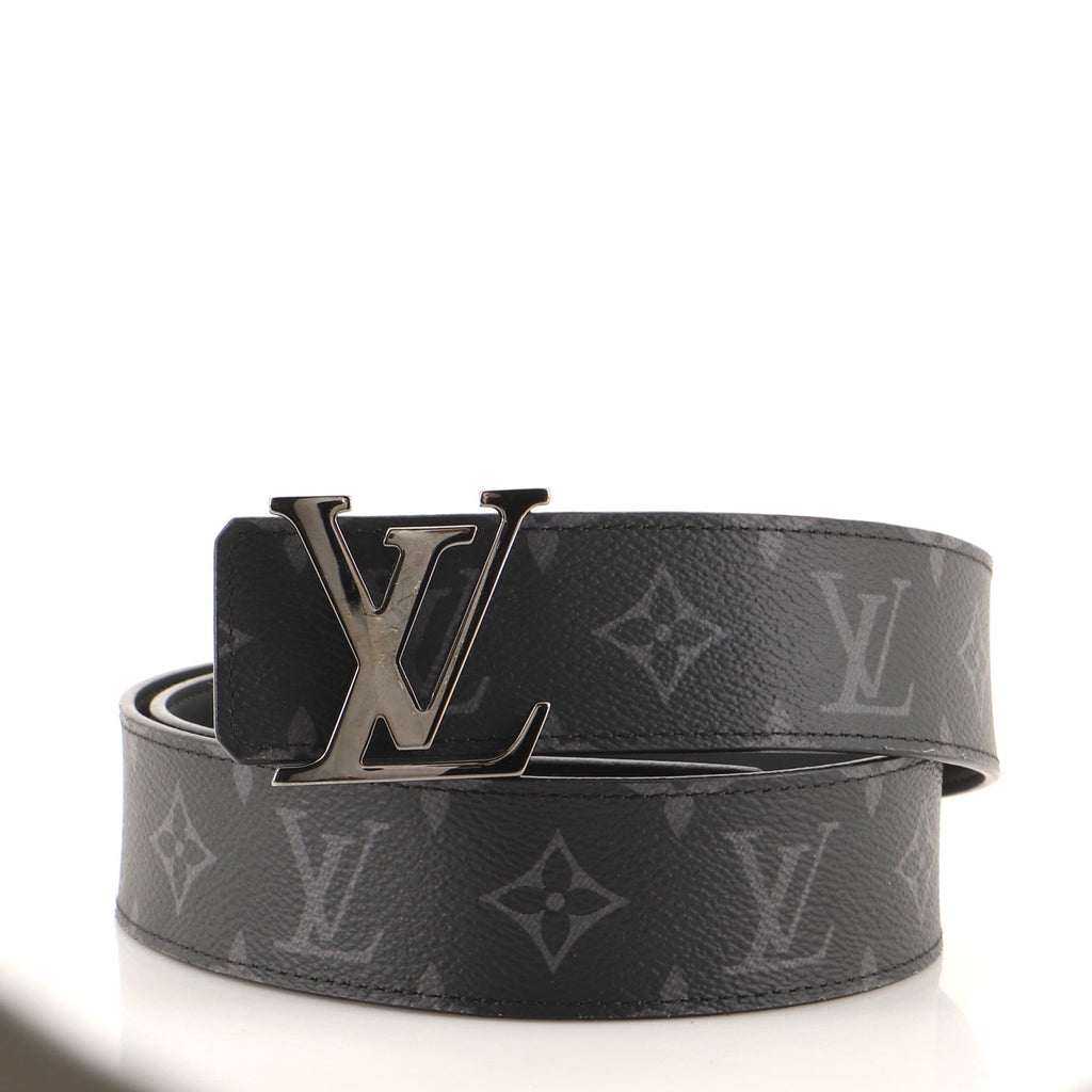 LV Initiales Reversible Belt Monogram Eclipse Canvas Wide 85