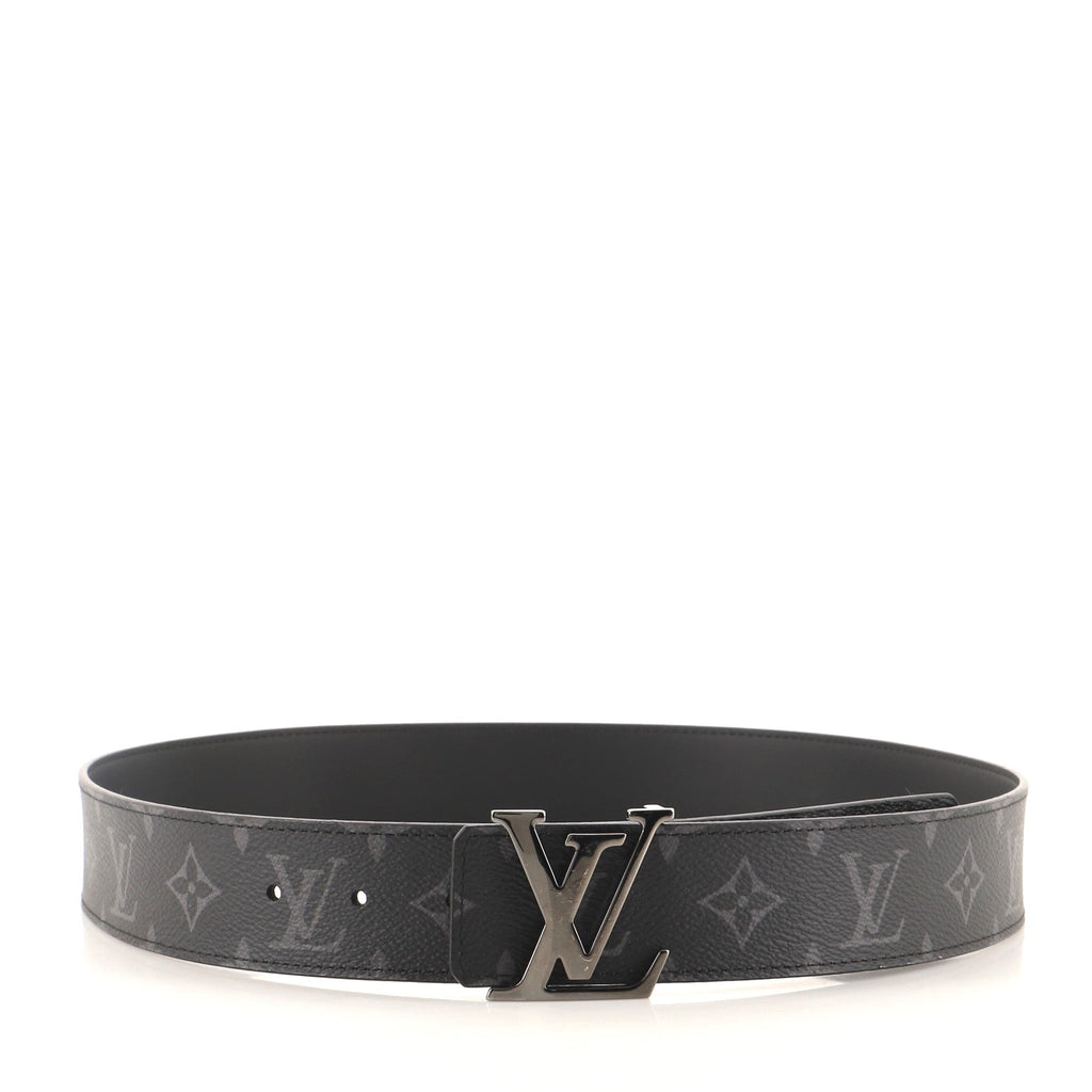 LV Initiales Reversible Belt Monogram Eclipse Canvas Wide 85