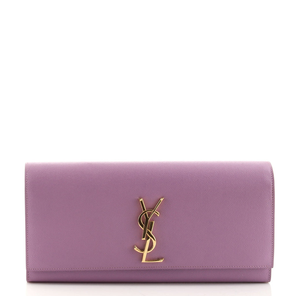 Classic Monogram Clutch Leather Long