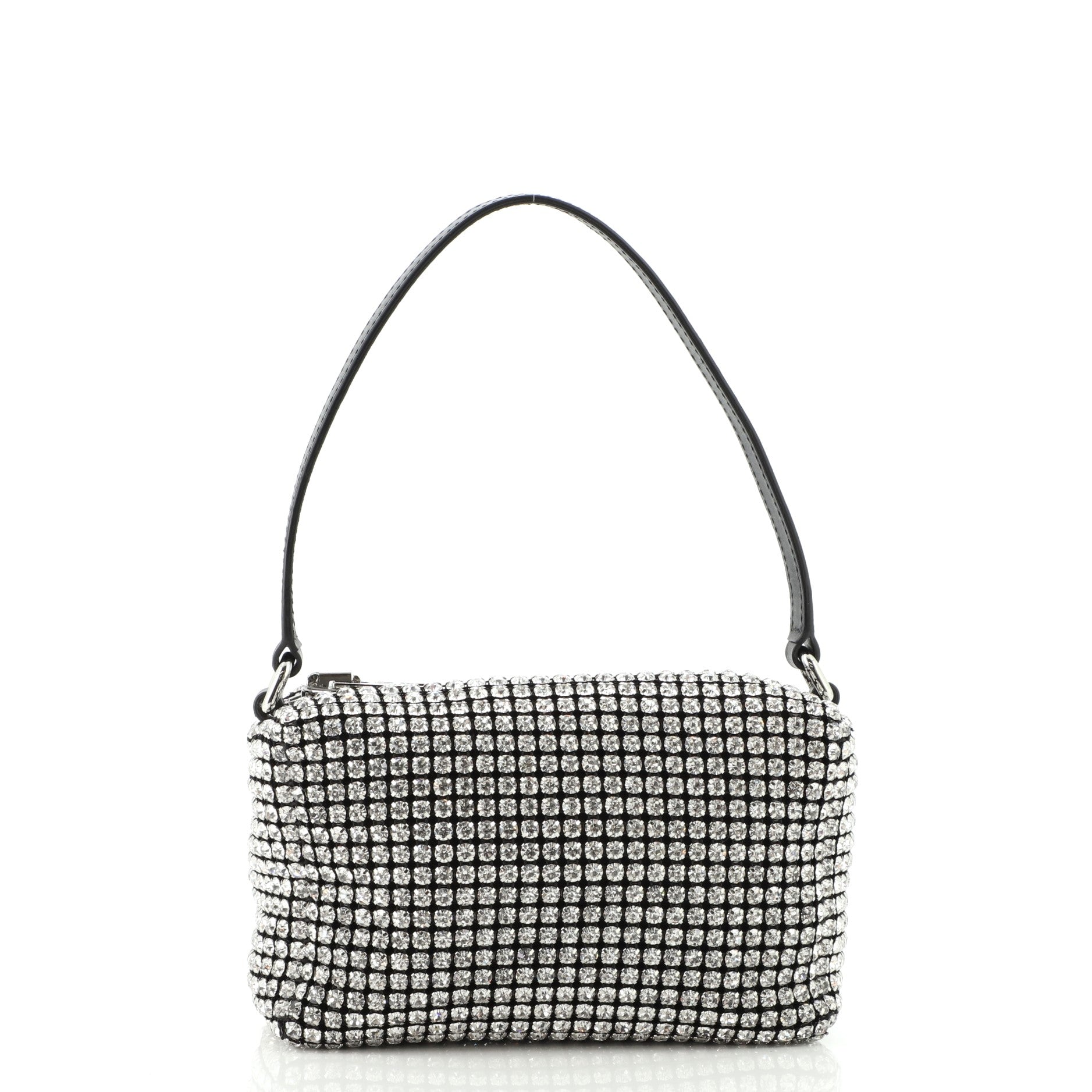 Wangloc Pouch Rhinestone Embellished Mesh Mini