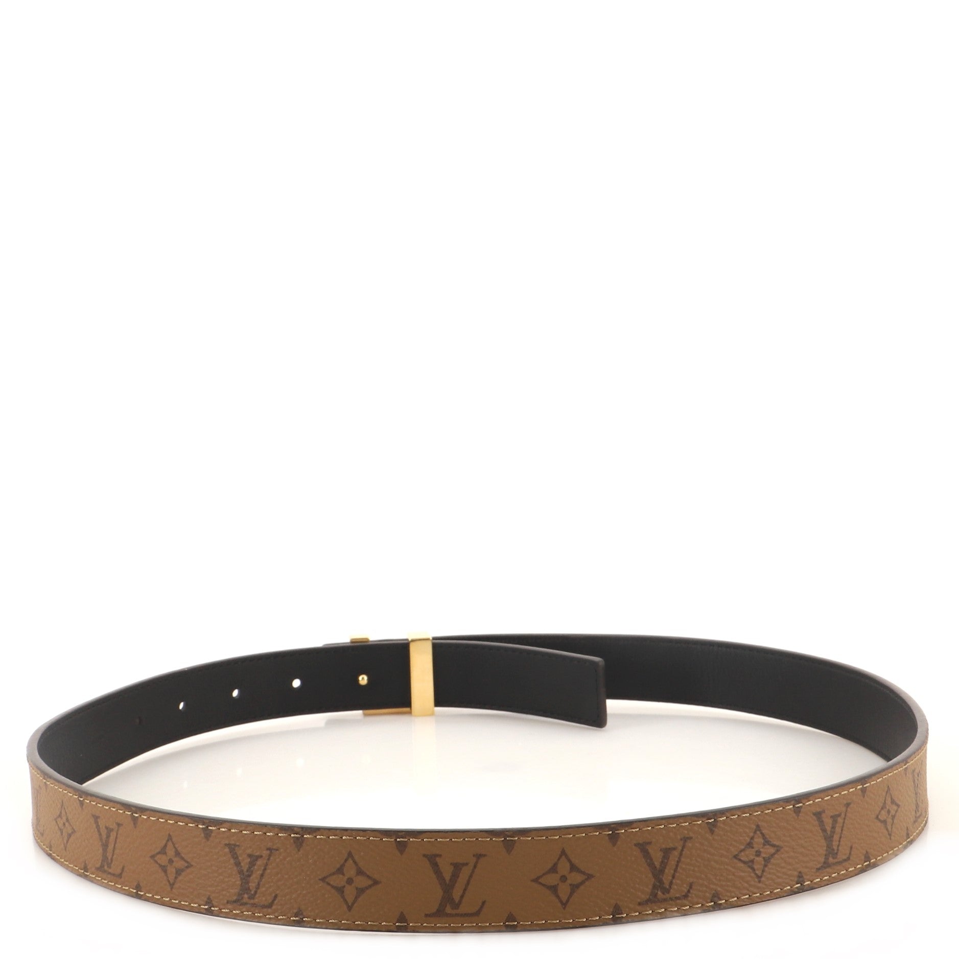 LV Initiales Belt Reverse Monogram Canvas Medium 80