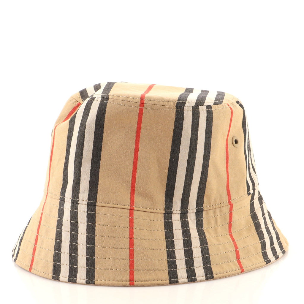 Reversible Bucket Hat Icon Stripe Cotton Medium