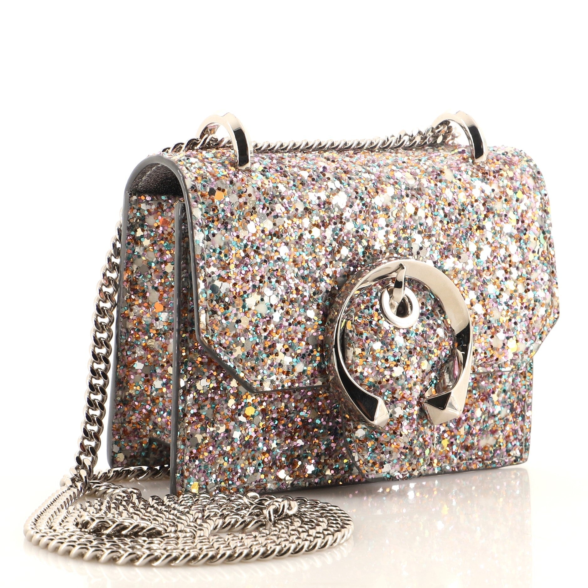 Paris Crossbody Bag Glow-In-The-Dark Glitter Leather Mini