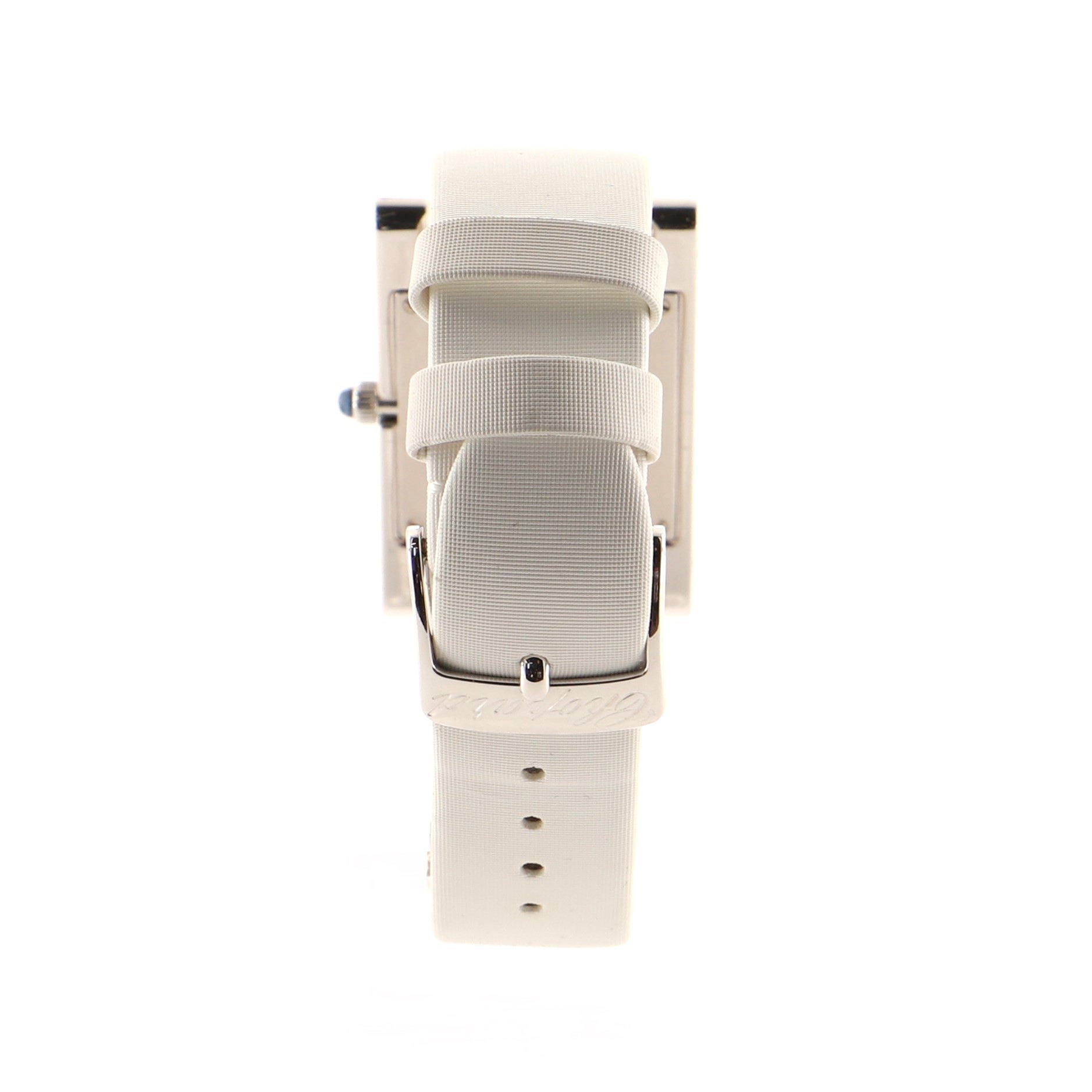 Your Hour Quartz Watch White Gold and Satin with Diamond Bezel 25